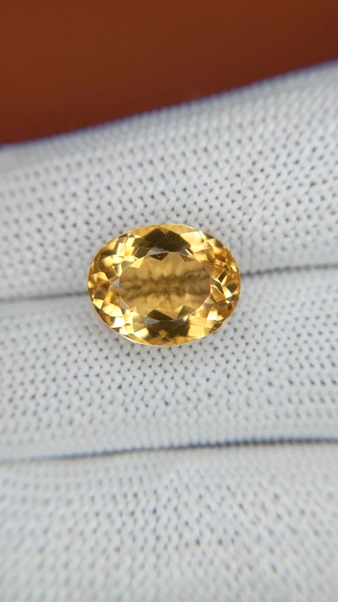7.19 Ct. Yellow Citrine from Ceylon (Sri Lanka) Size Video