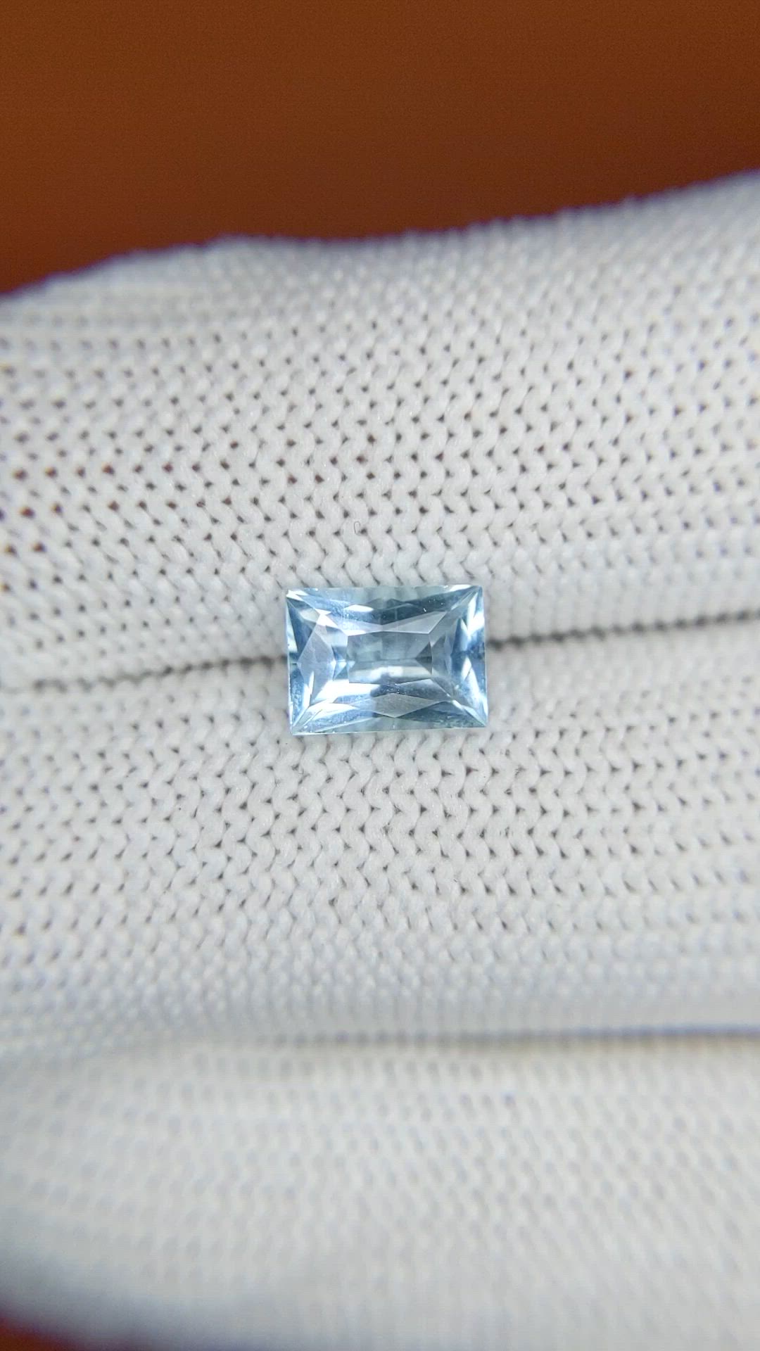 1.23 Ct. Swiss Blue Topaz from Ceylon (Sri Lanka) Size Video