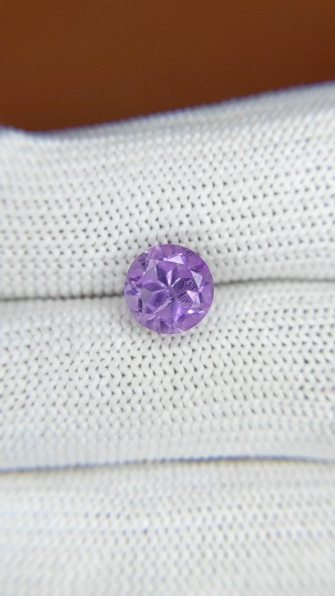 2.28 Ct. Purple Amethyst from Ceylon (Sri Lanka) Size Video