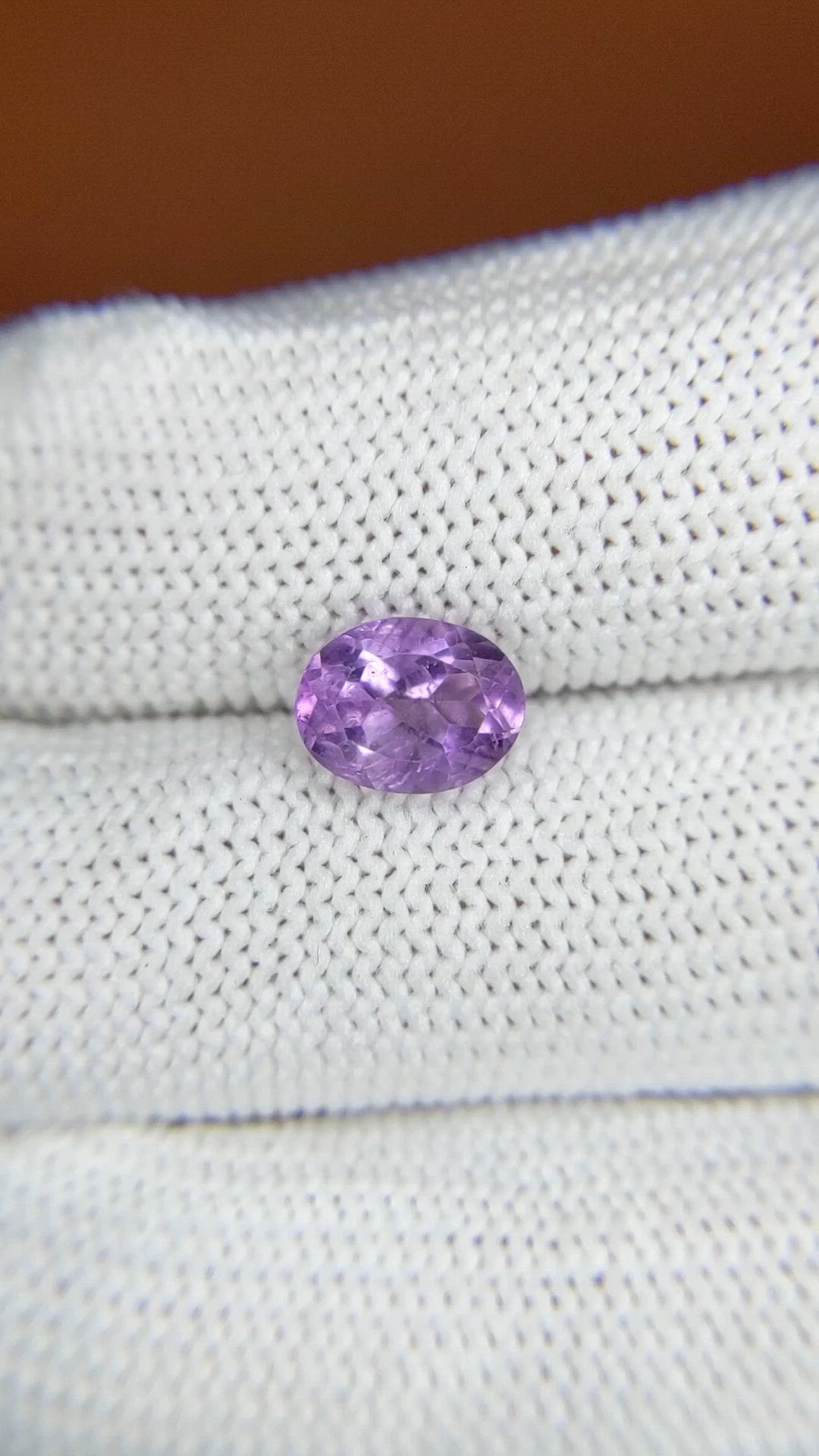 1.50 Ct. Purple Amethyst from Ceylon (Sri Lanka) Size Video