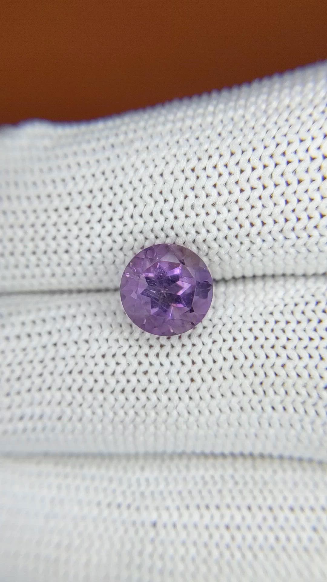 2.27 Ct. Purple Amethyst from Ceylon (Sri Lanka) Size Video
