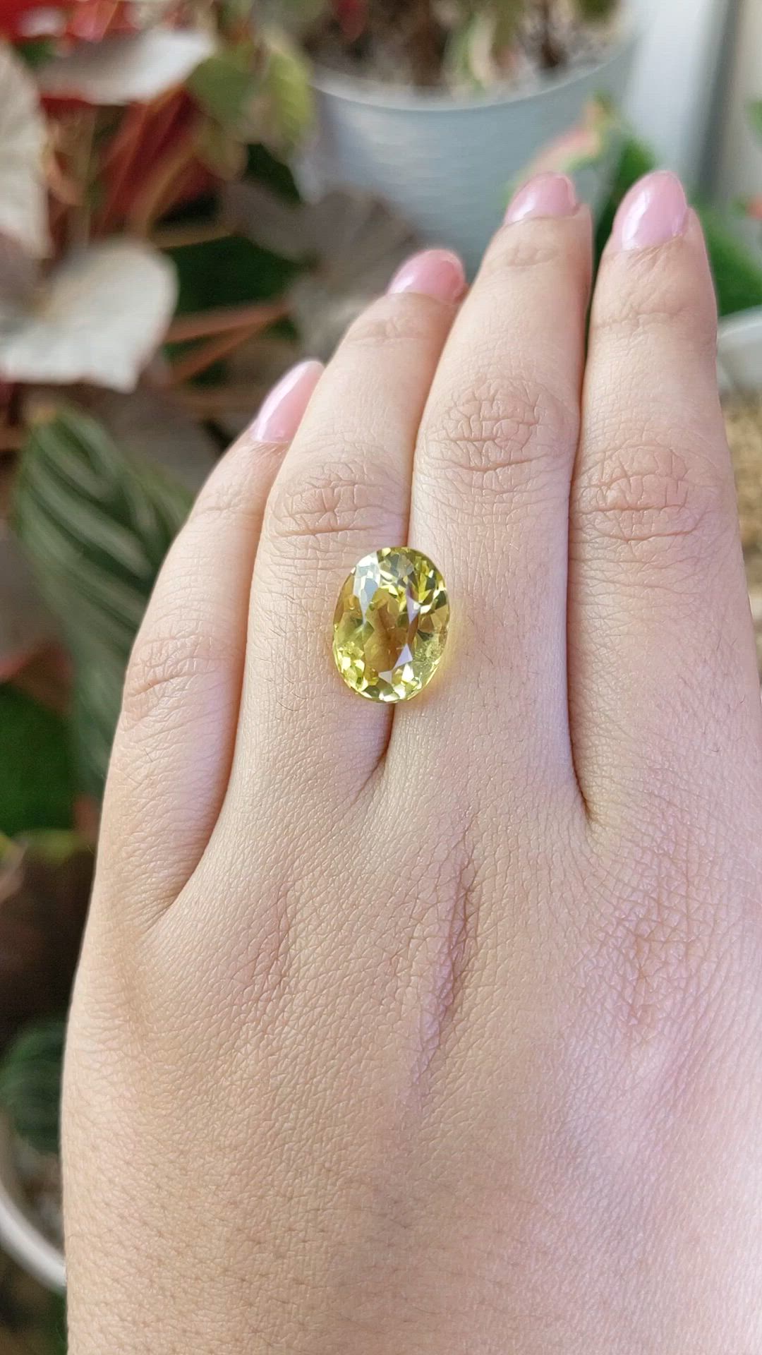 7.45 Ct. Lemon Quartz from Madagascar Size Video