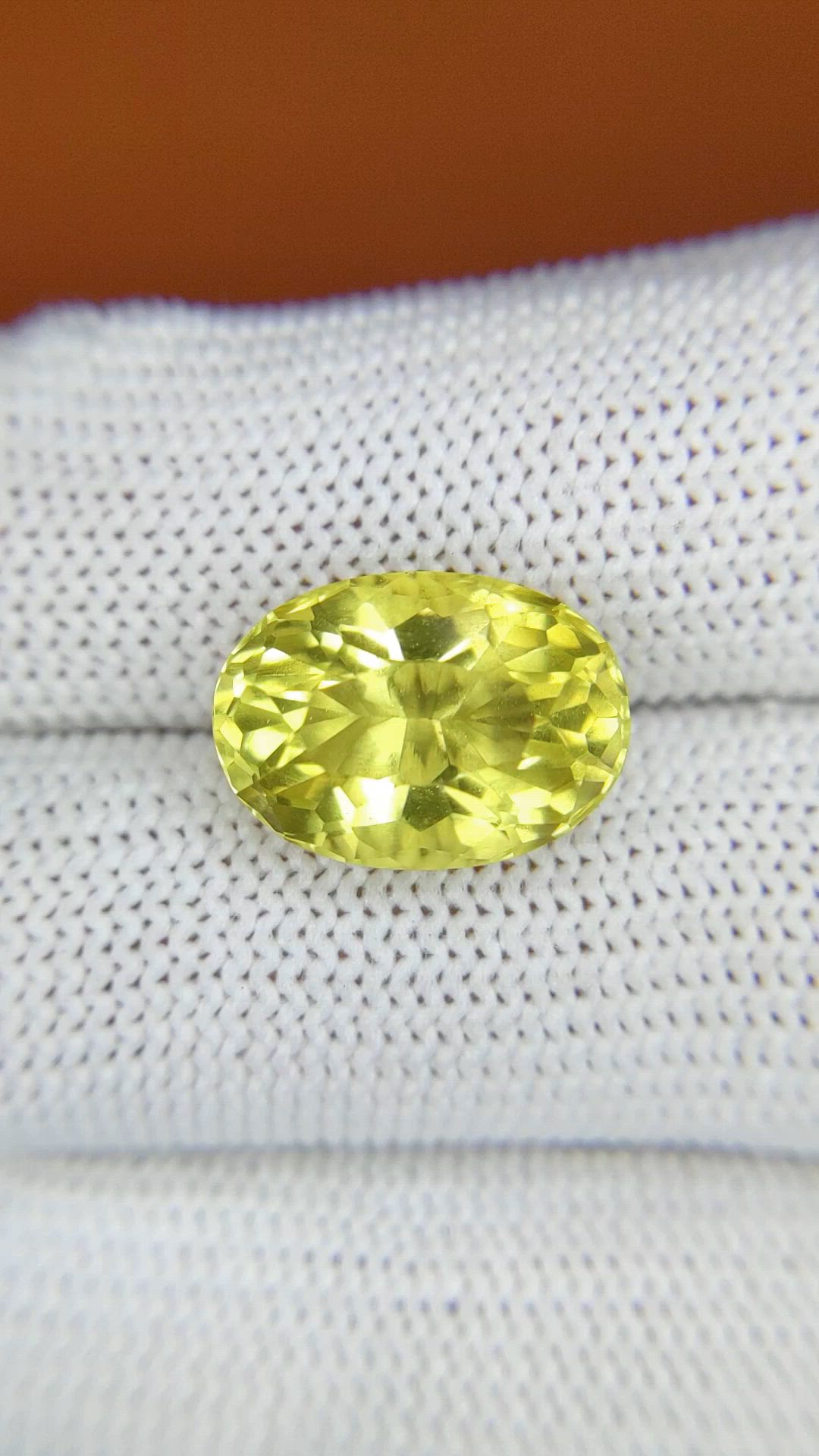 7.45 Ct. Lemon Quartz from Madagascar Size Video