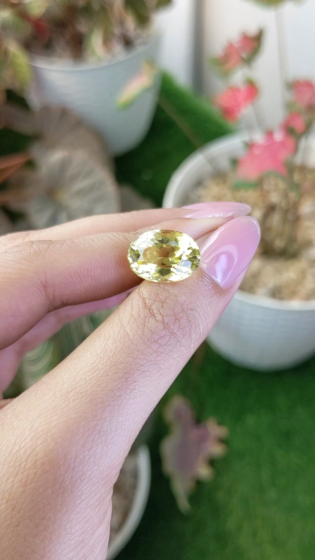 7.45 Ct. Lemon Quartz from Madagascar Size Video