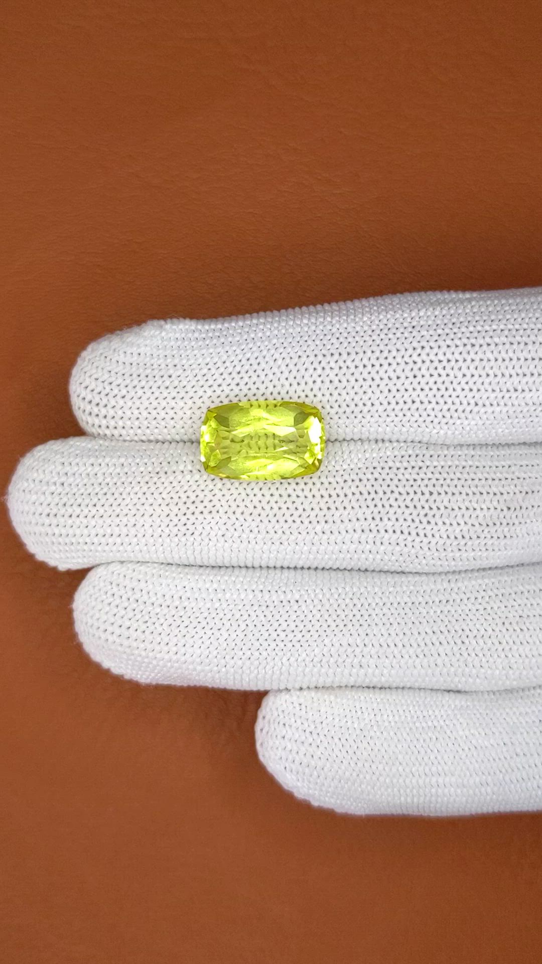6.64 Ct. Lemon Quartz from Madagascar Size Video