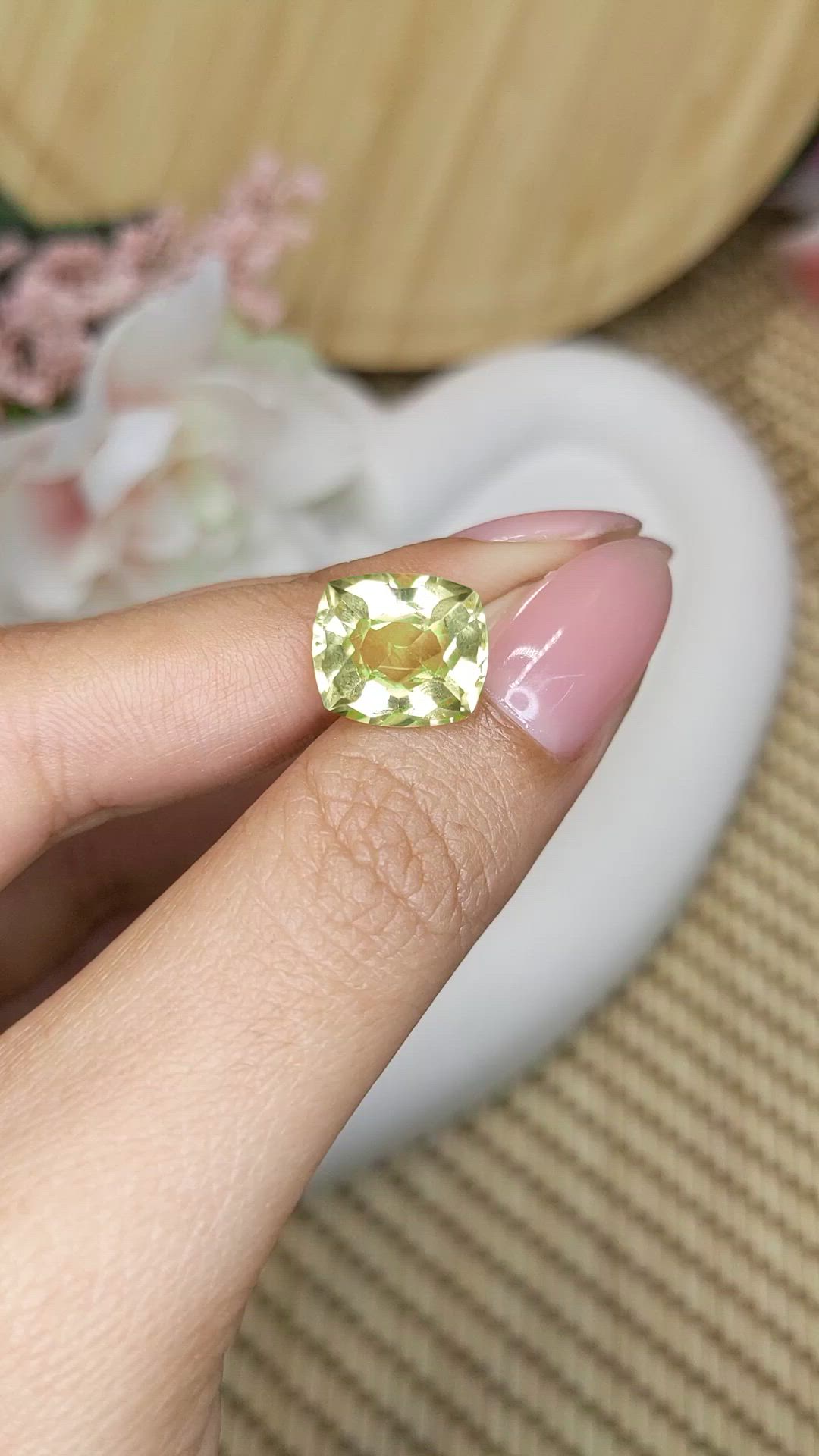 5.07 Ct. Lemon Quartz from Madagascar Size Video