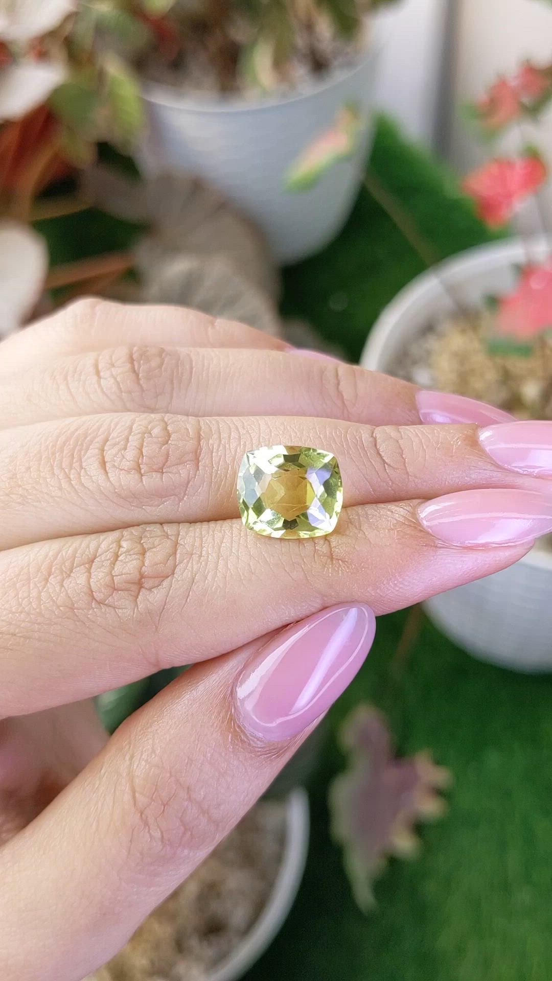 5.07 Ct. Lemon Quartz from Madagascar Size Video