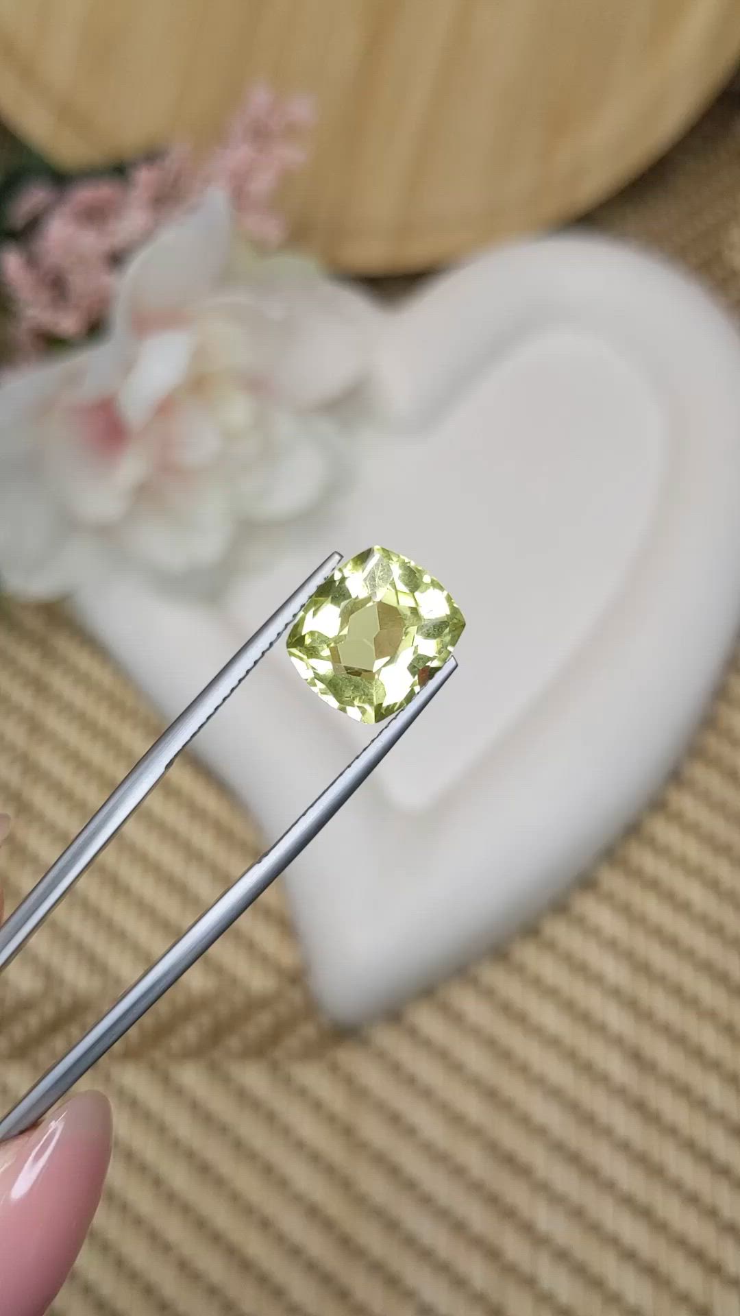 5.07 Ct. Lemon Quartz from Madagascar Size Video