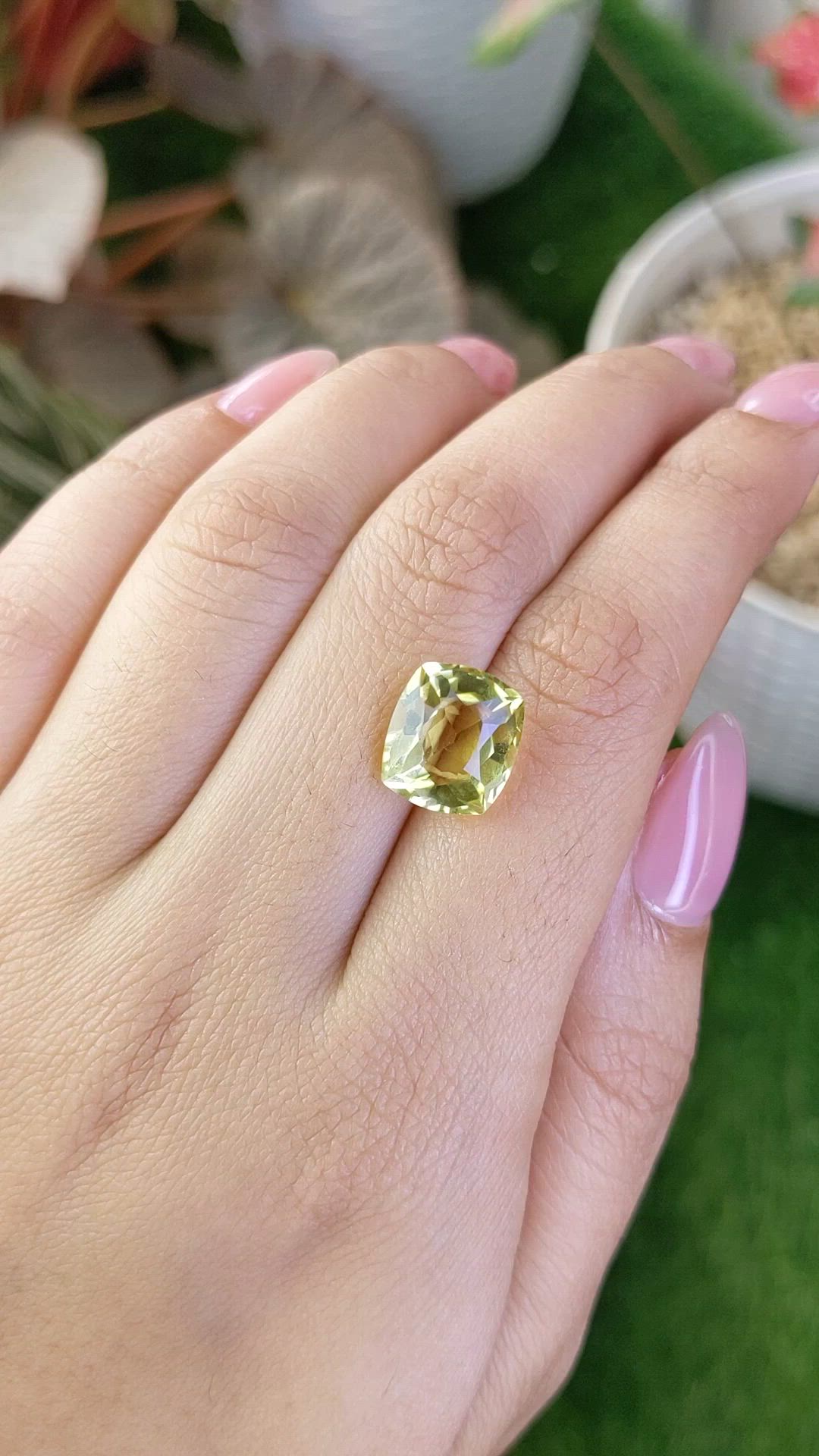 5.07 Ct. Lemon Quartz from Madagascar Size Video