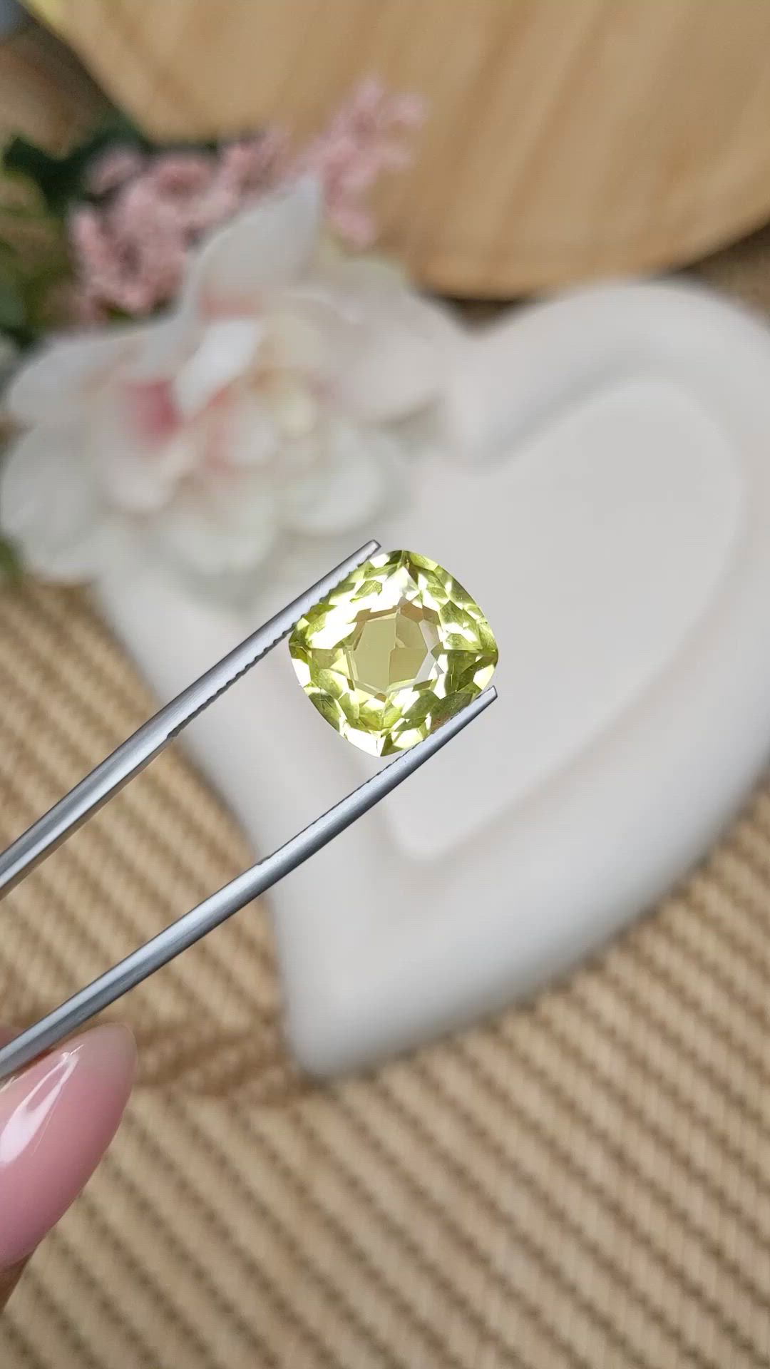 7.10 Ct. Lemon Quartz from Madagascar Size Video