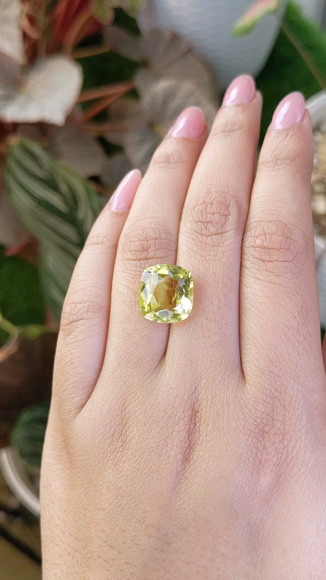 7.10 Ct. Lemon Quartz from Madagascar Size Video