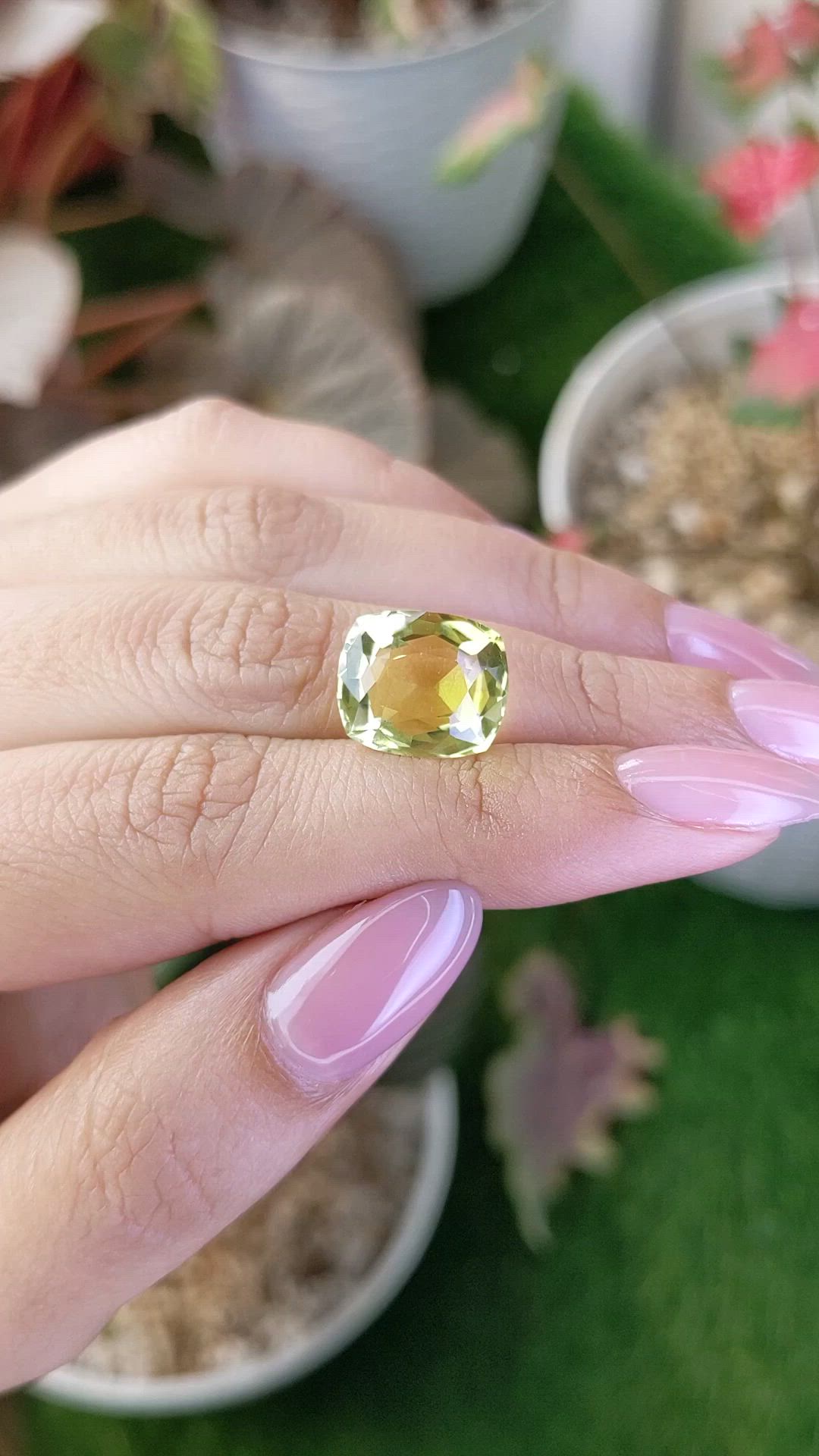 6.78 Ct. Lemon Quartz from Madagascar Size Video