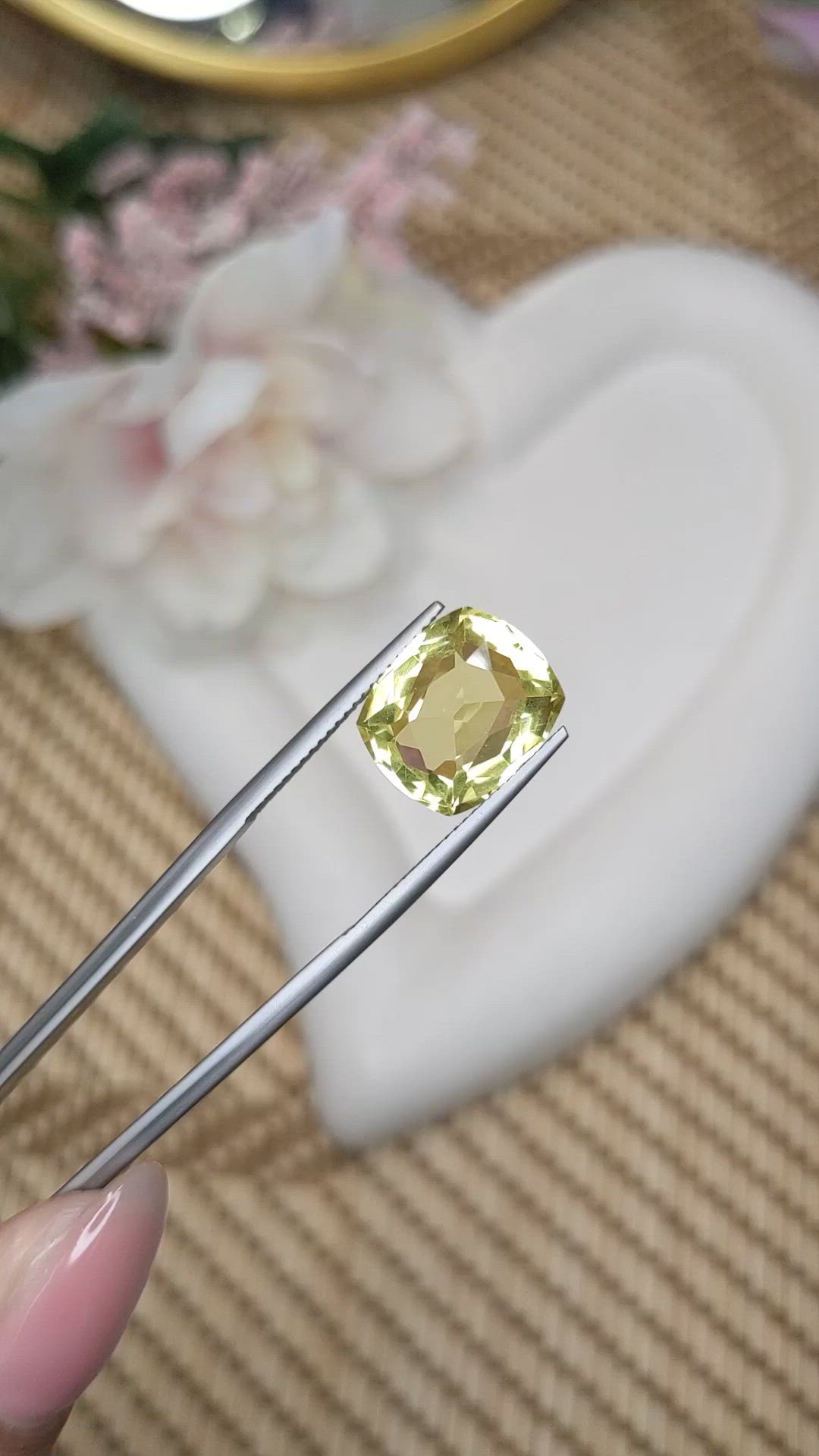 6.78 Ct. Lemon Quartz from Madagascar Size Video