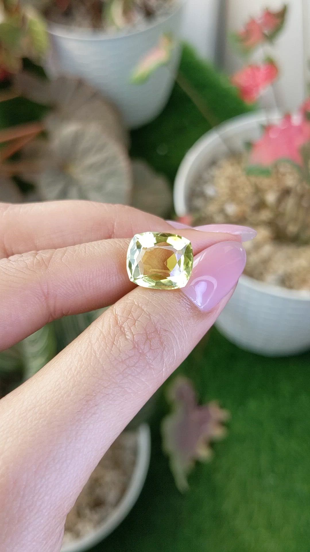 6.78 Ct. Lemon Quartz from Madagascar Size Video