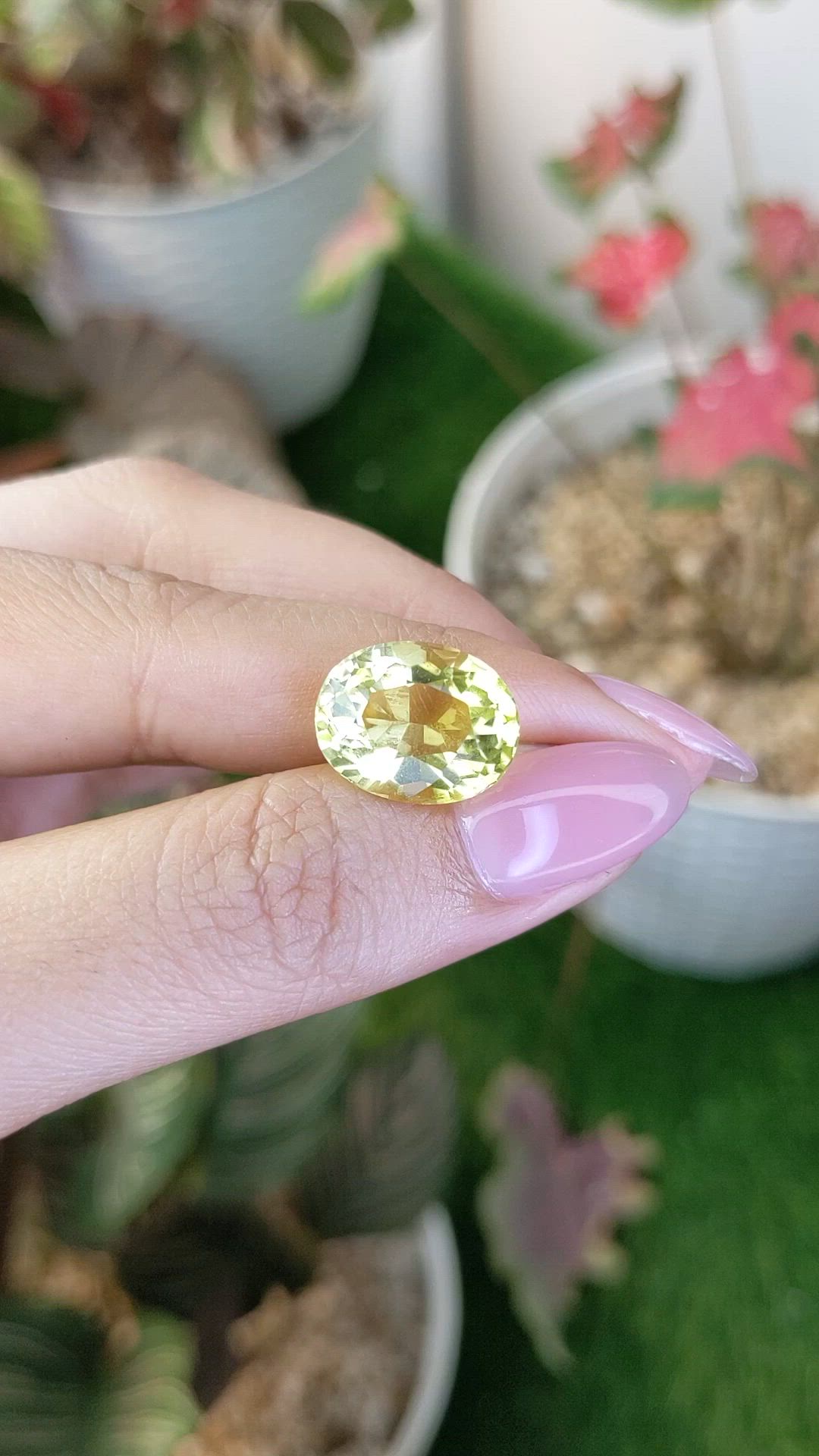 9.17 Ct. Lemon Quartz from Madagascar Size Video