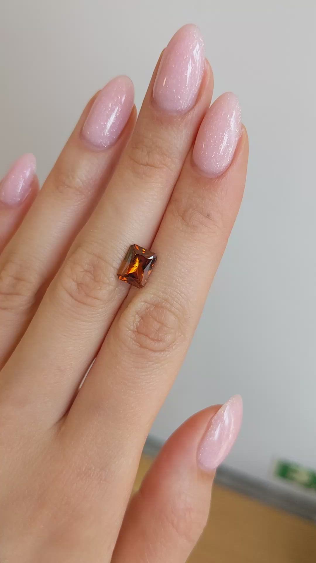 3.24 Ct. Brownish Orange Zircon from Tanzania Size Video