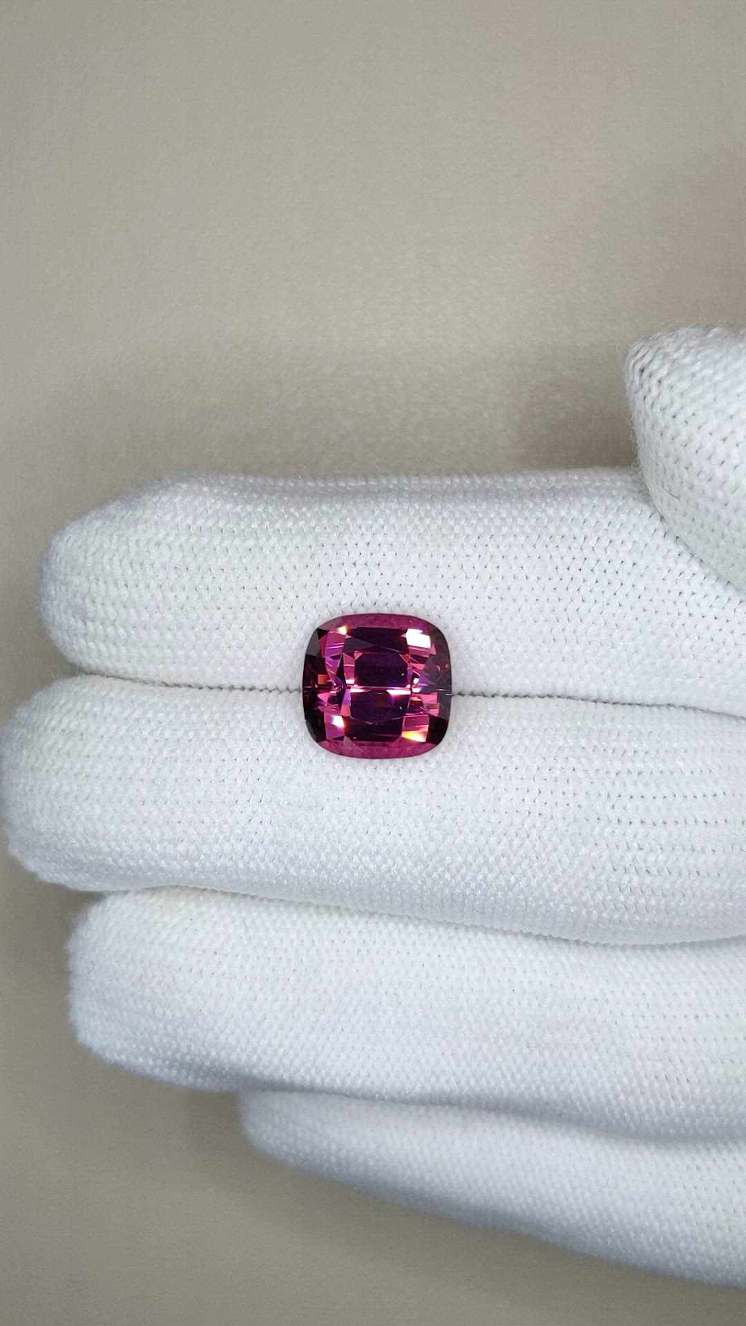 6.27 Ct. Pinkish Purple Garnet from Tanzania Size Video