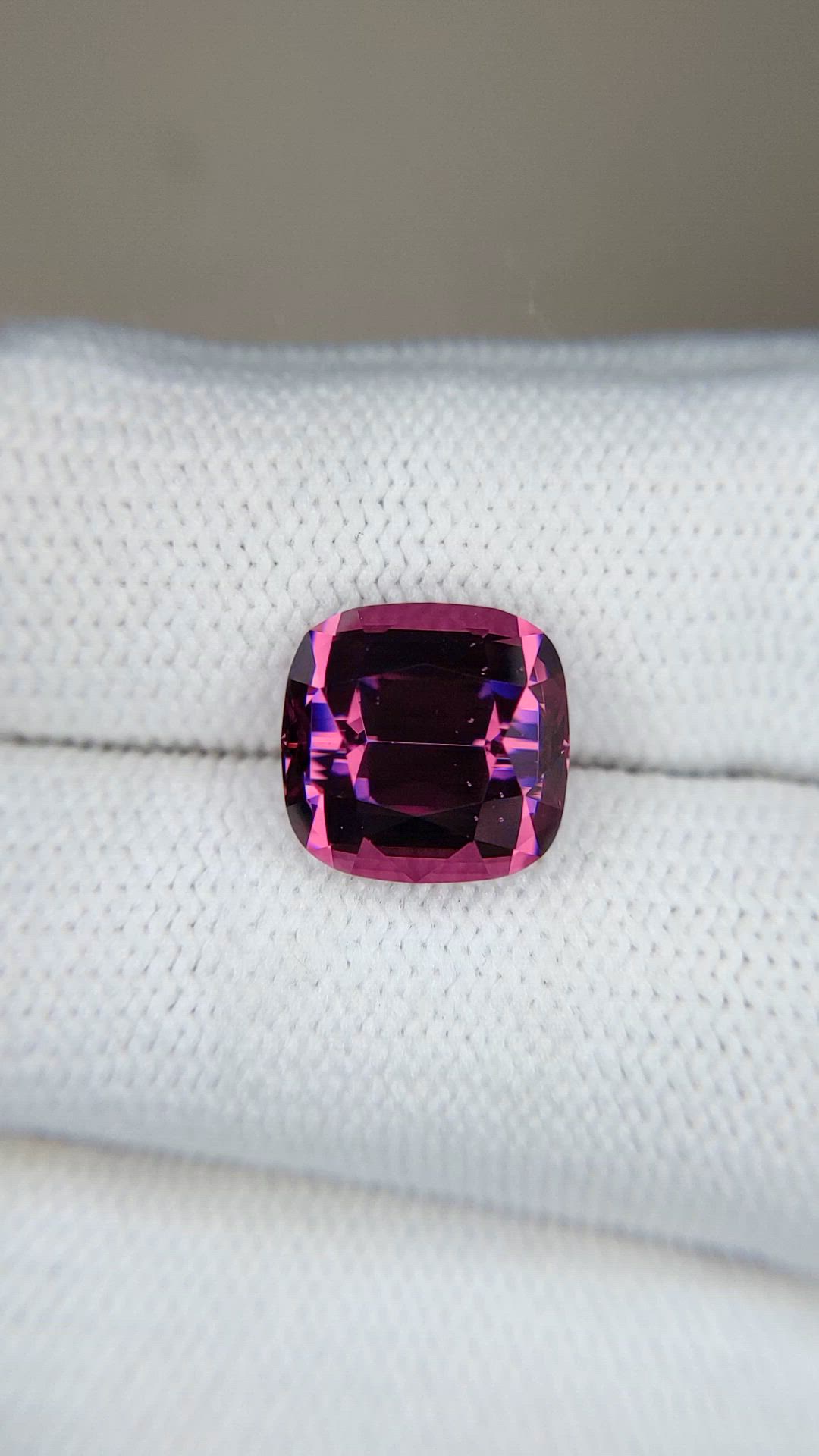 6.27 Ct. Pinkish Purple Garnet from Tanzania Size Video