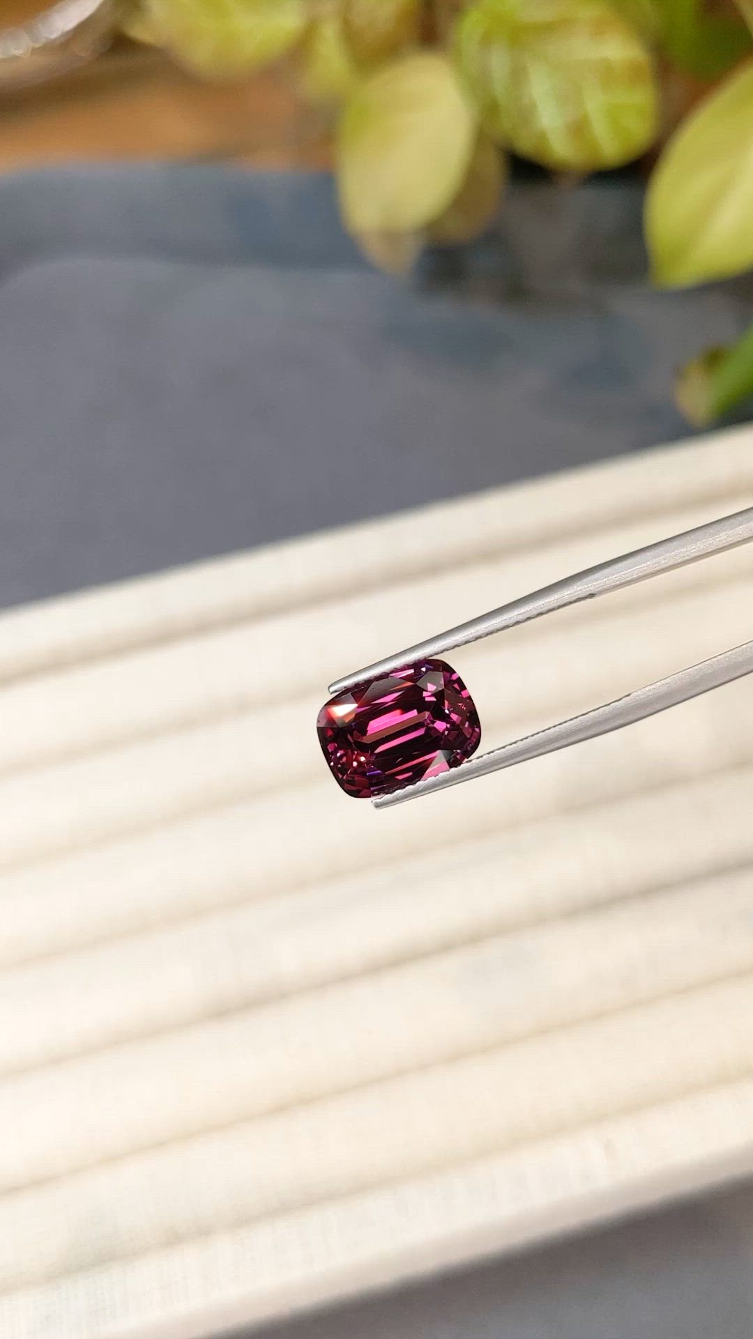 4.78 Ct. Pinkish Purple Garnet from Tanzania Size Video