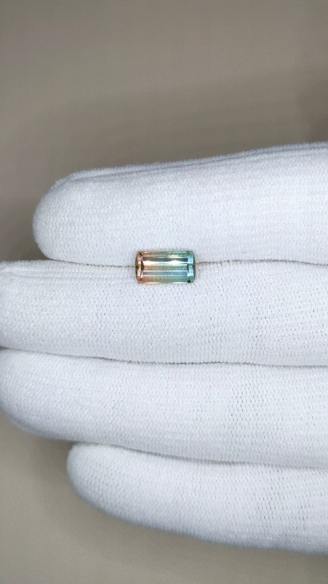 2.07 Ct. Watermelon Tourmaline from Brazil Size Video