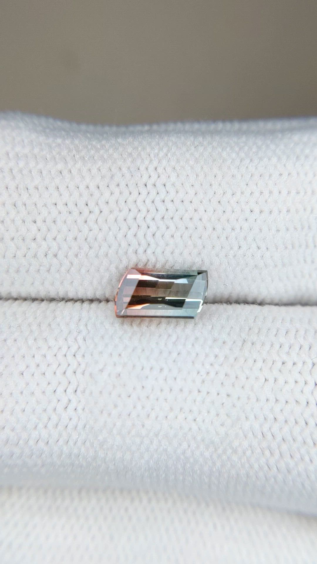 1.12 Ct. Bi Color Tourmaline from Brazil Size Video