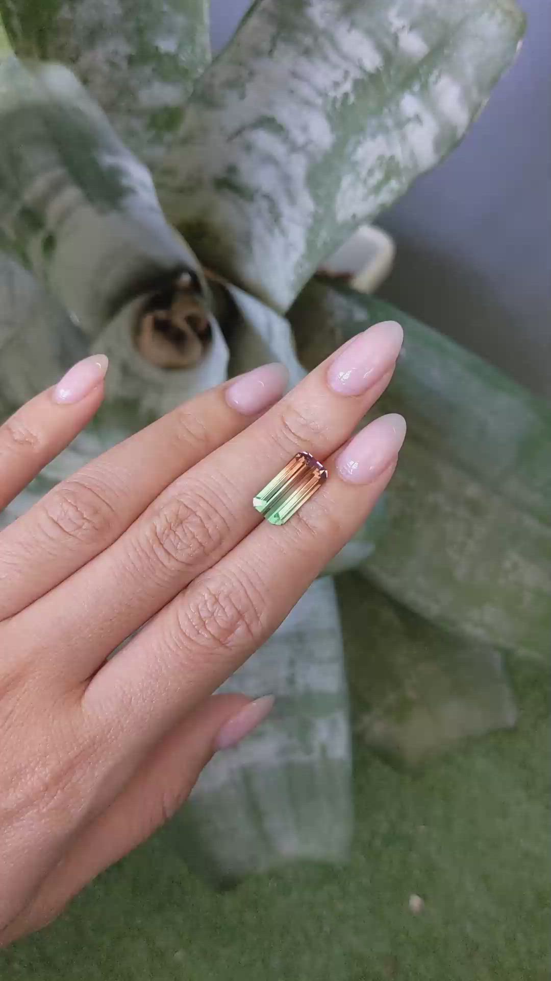 4.30 Ct. Watermelon Tourmaline from Brazil Size Video