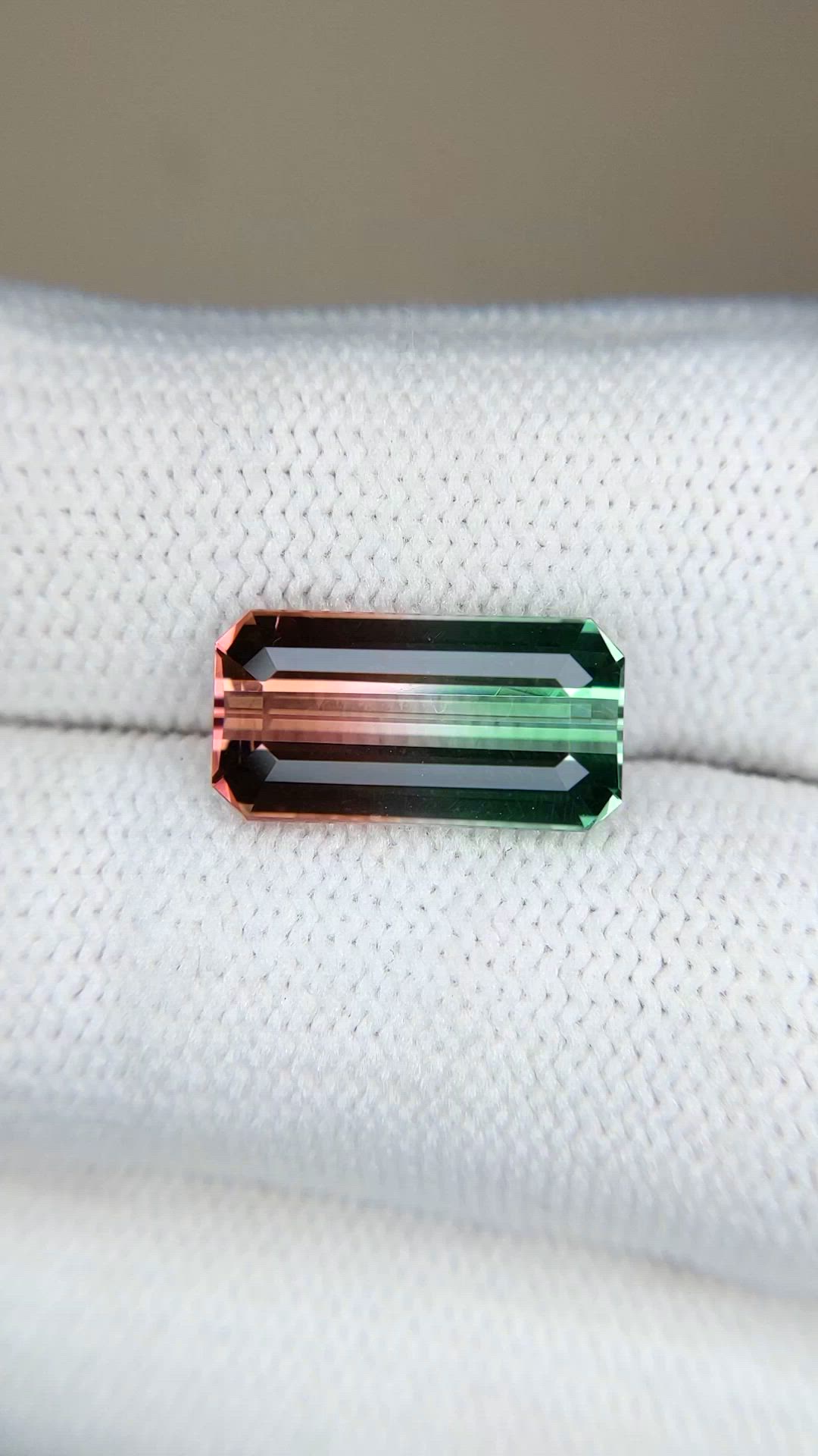 4.30 Ct. Watermelon Tourmaline from Brazil Size Video