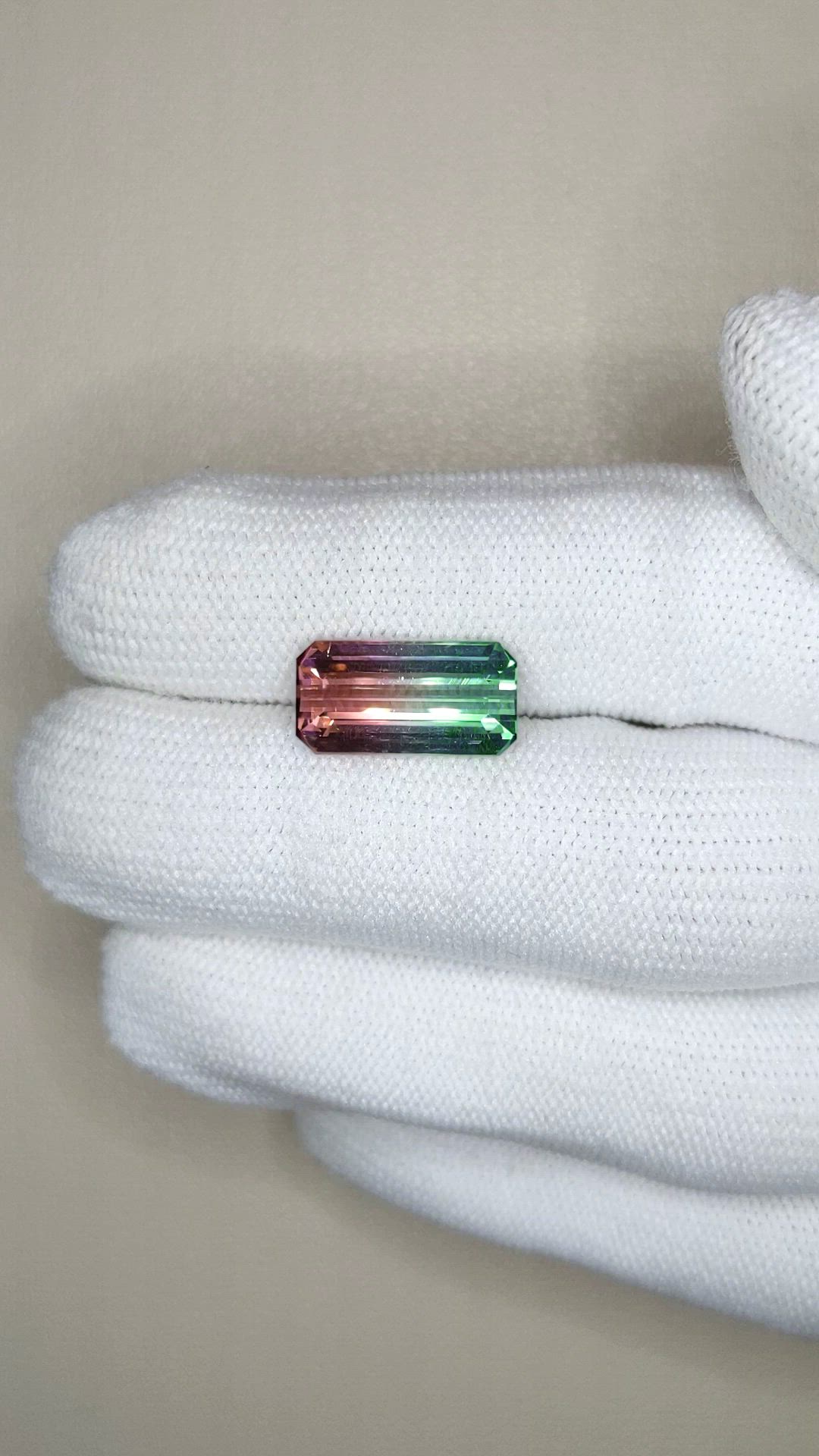 4.30 Ct. Watermelon Tourmaline from Brazil Size Video