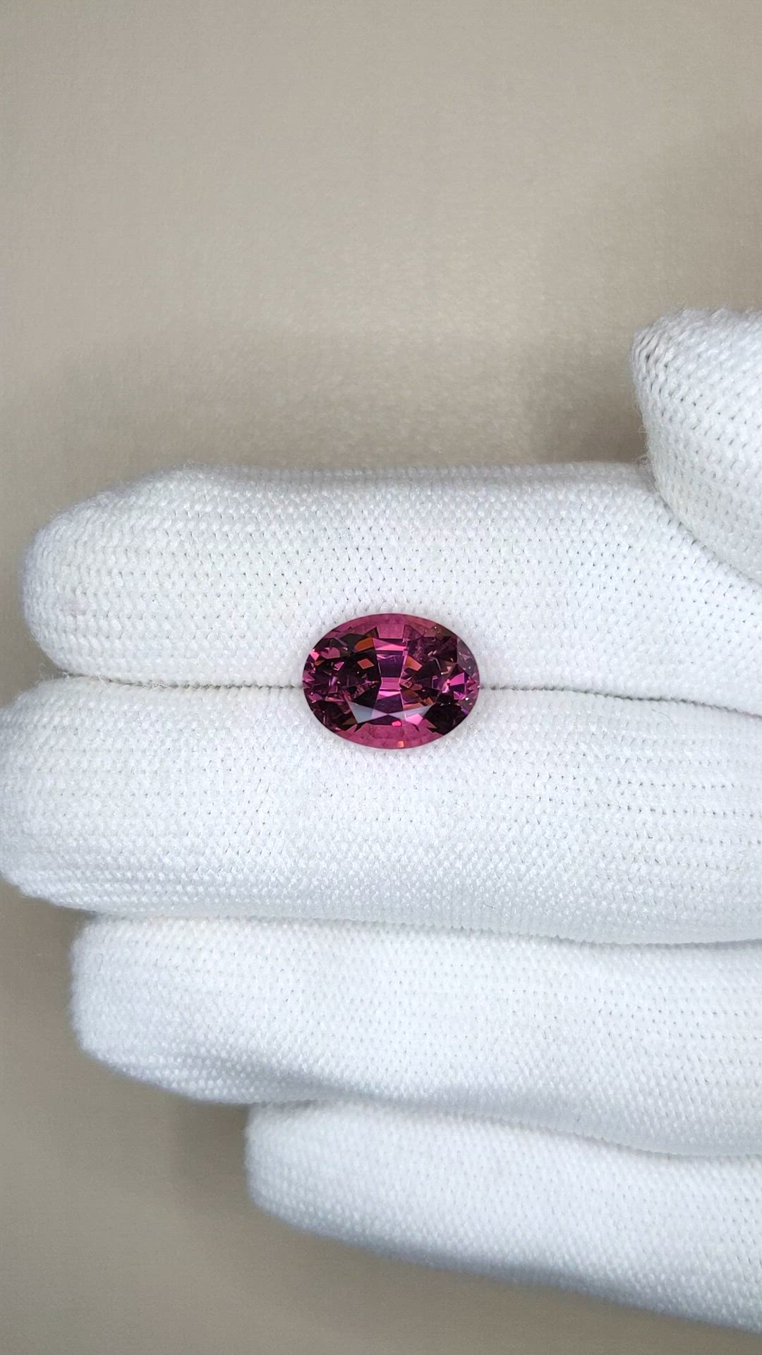 5.34 Ct. Pinkish Purple Garnet from Tanzania Size Video