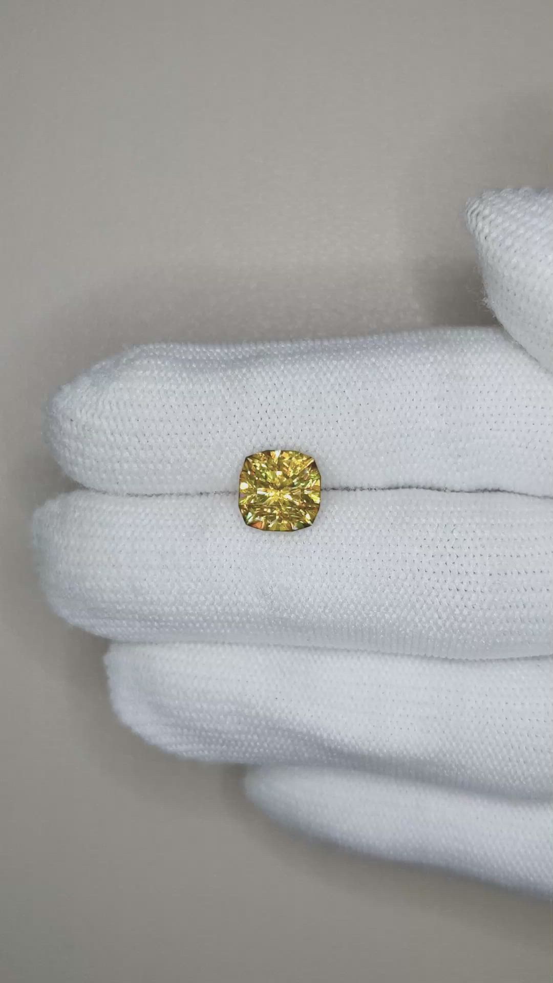 3.14 Ct. Yellowish Brown Sphene (Titanite) from Madagascar Size Video