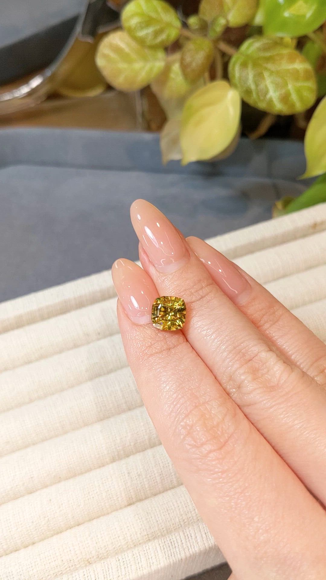 3.14 Ct. Yellowish Brown Sphene (Titanite) from Madagascar Size Video