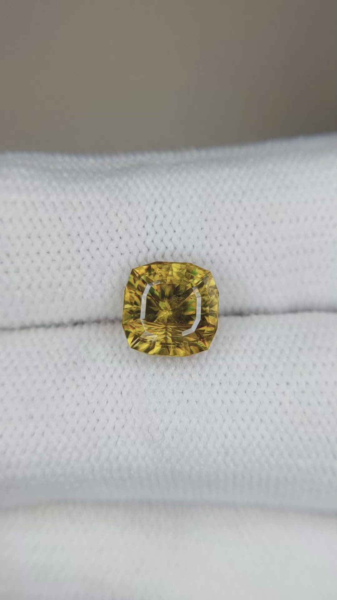 3.14 Ct. Yellowish Brown Sphene (Titanite) from Madagascar Size Video