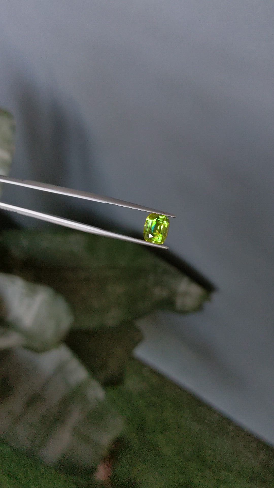 2.34 Ct. Yellowish Green Sphene (Titanite) from Madagascar Size Video