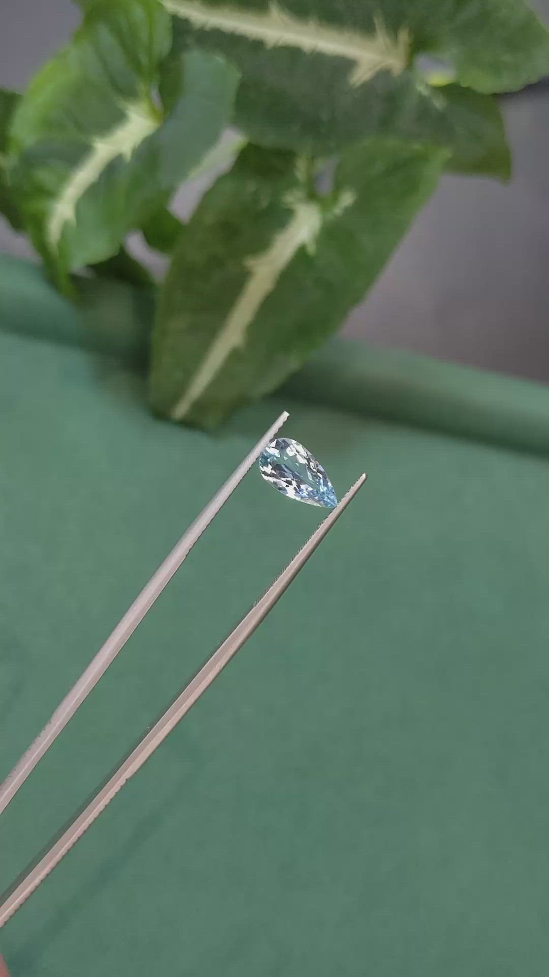 1.27 Ct. Blue Aquamarine from Nigeria Size Video