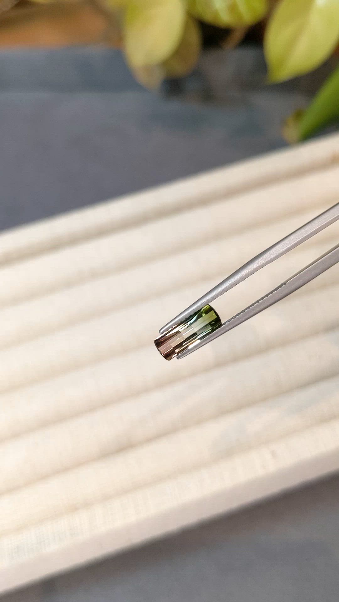 1.39 Ct. Watermelon Tourmaline from Brazil Size Video