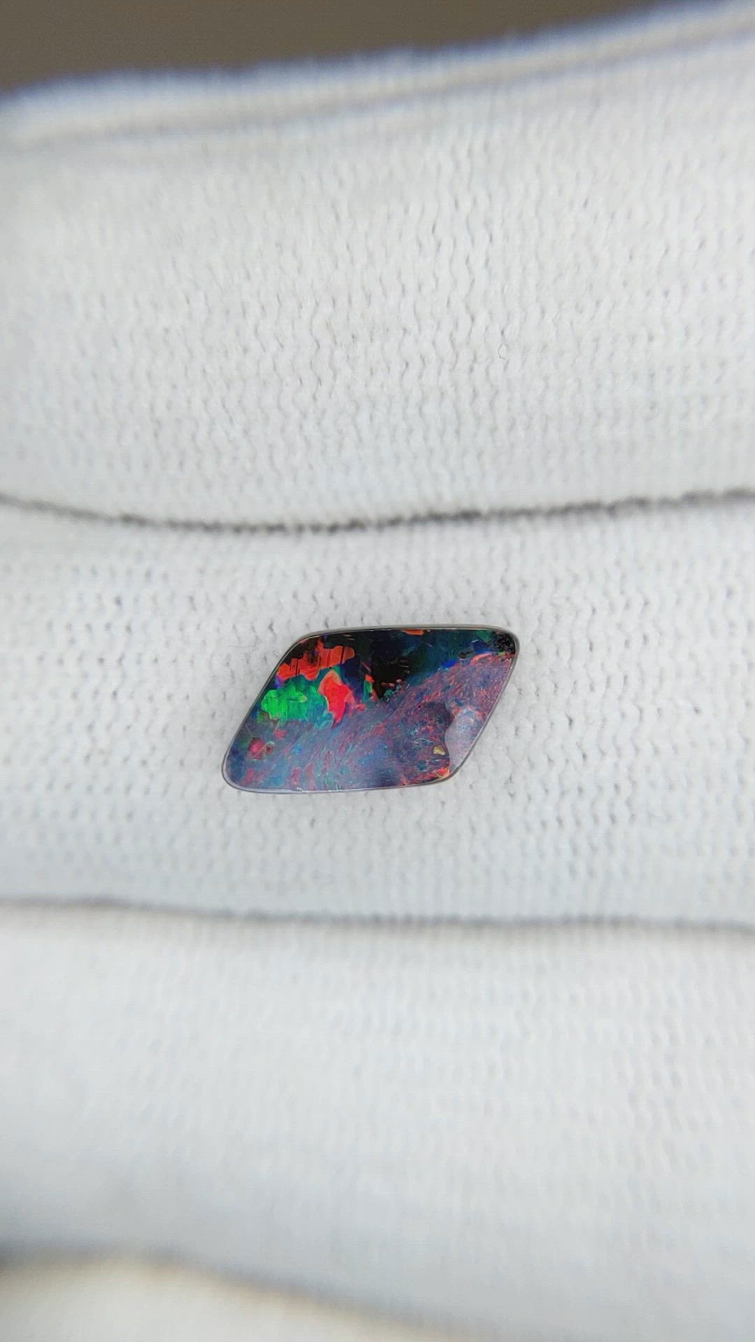 1.90 Ct. Multi Color Black Opal (Dark Opal) from Australia Size Video