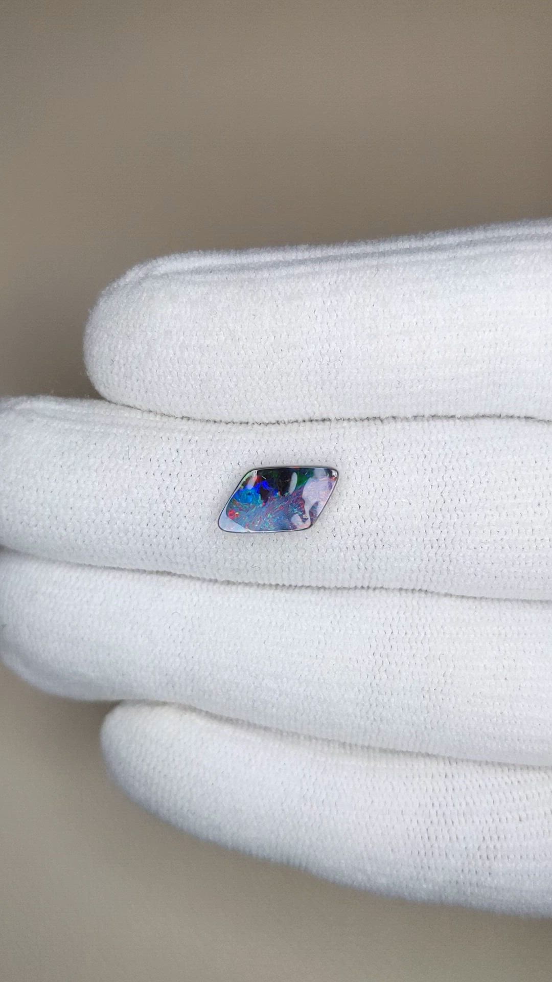 1.90 Ct. Multi Color Black Opal (Dark Opal) from Australia Size Video