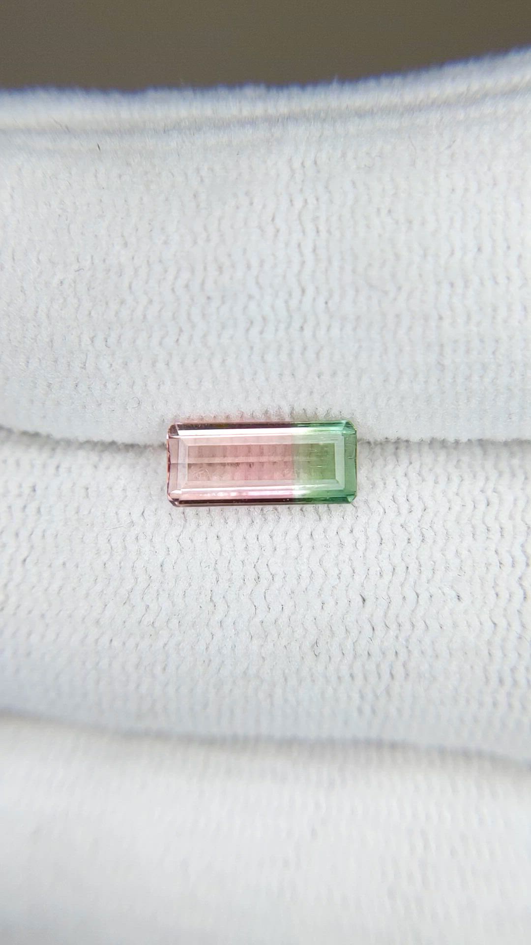1.12 Ct. Watermelon Tourmaline from Brazil Size Video