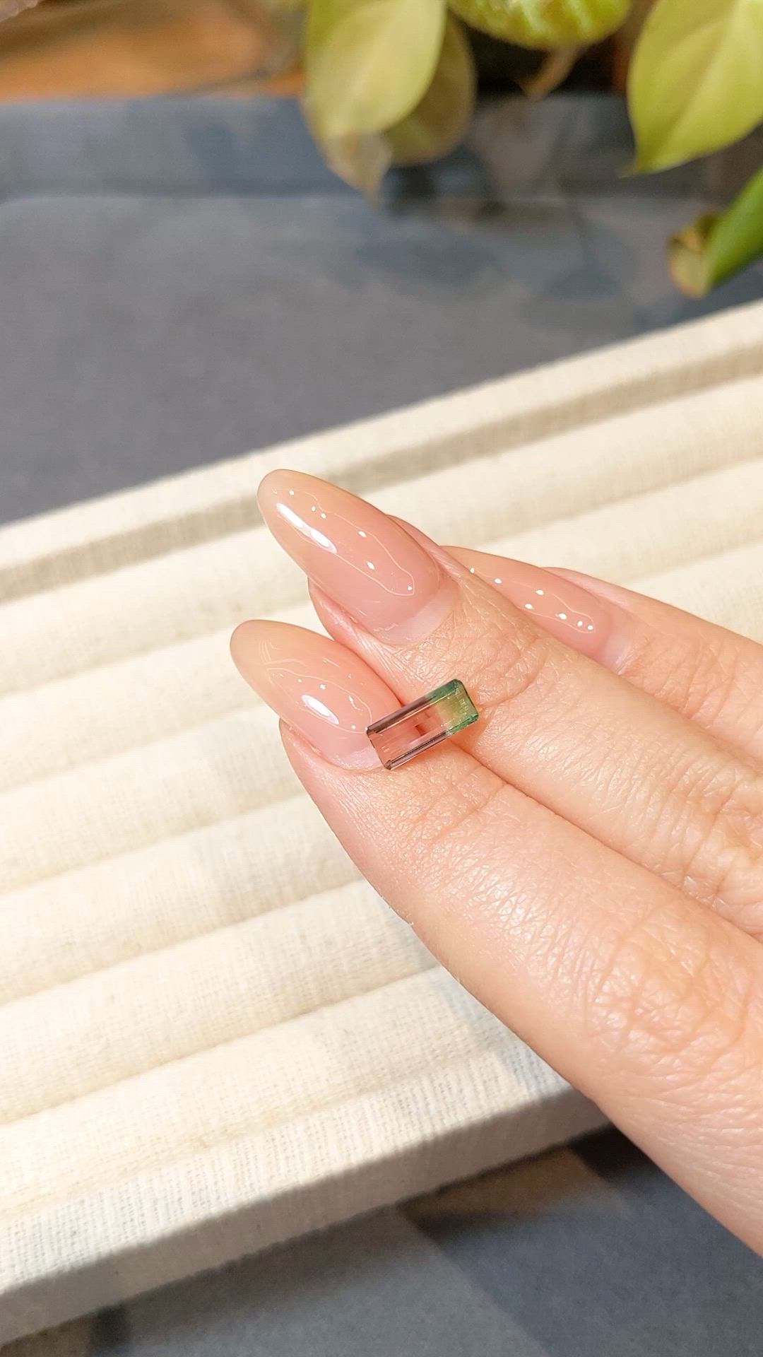 1.12 Ct. Watermelon Tourmaline from Brazil Size Video