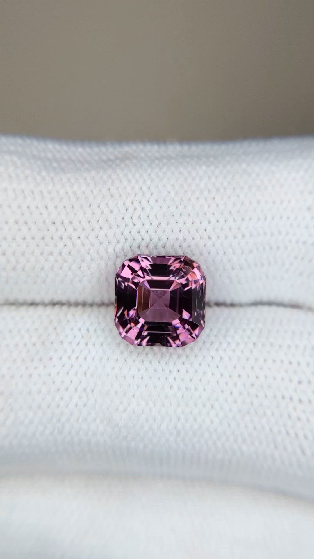 3.94 Ct. Purplish Pink Spinel from Burma (Myanmar) Size Video