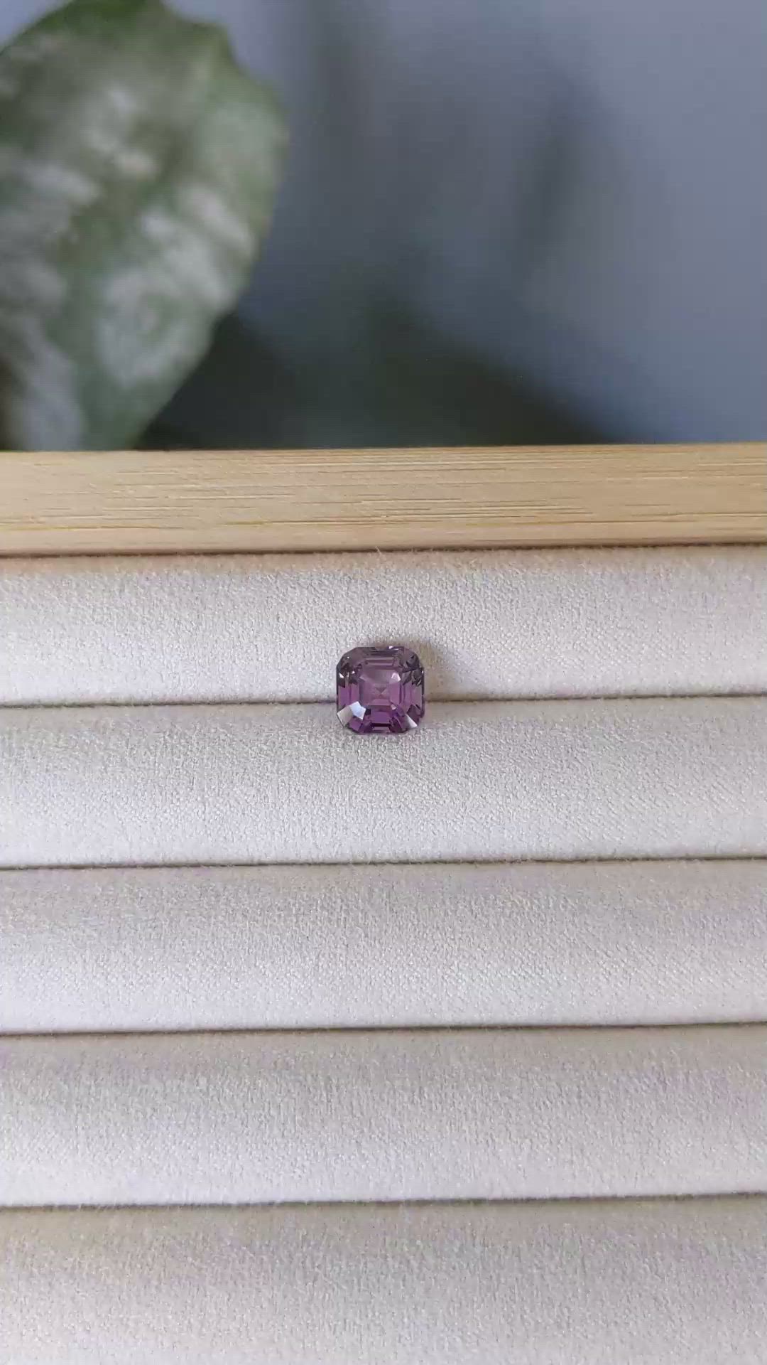 3.94 Ct. Purplish Pink Spinel from Burma (Myanmar) Size Video