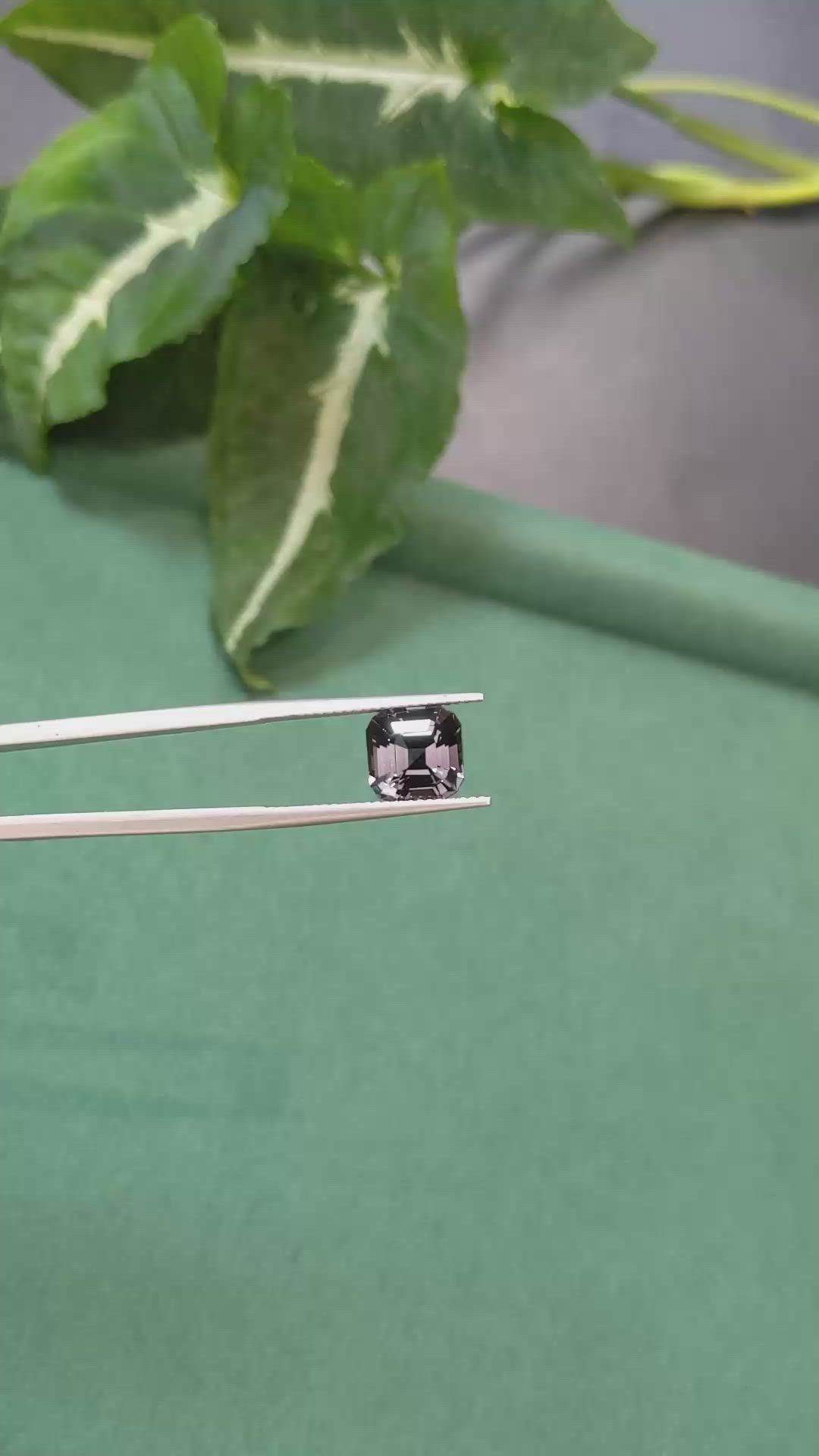 3.81 Ct. Greyish Violet Spinel from Burma (Myanmar) Size Video