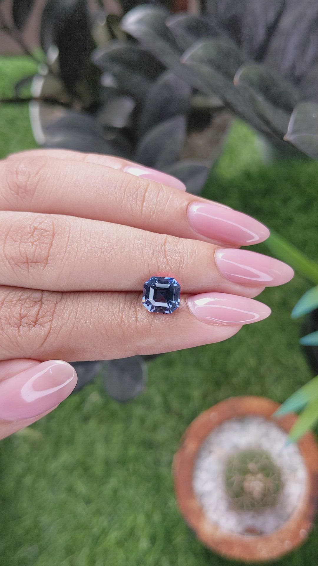 2.10 Ct. Blue Spinel from Tanzania Size Video