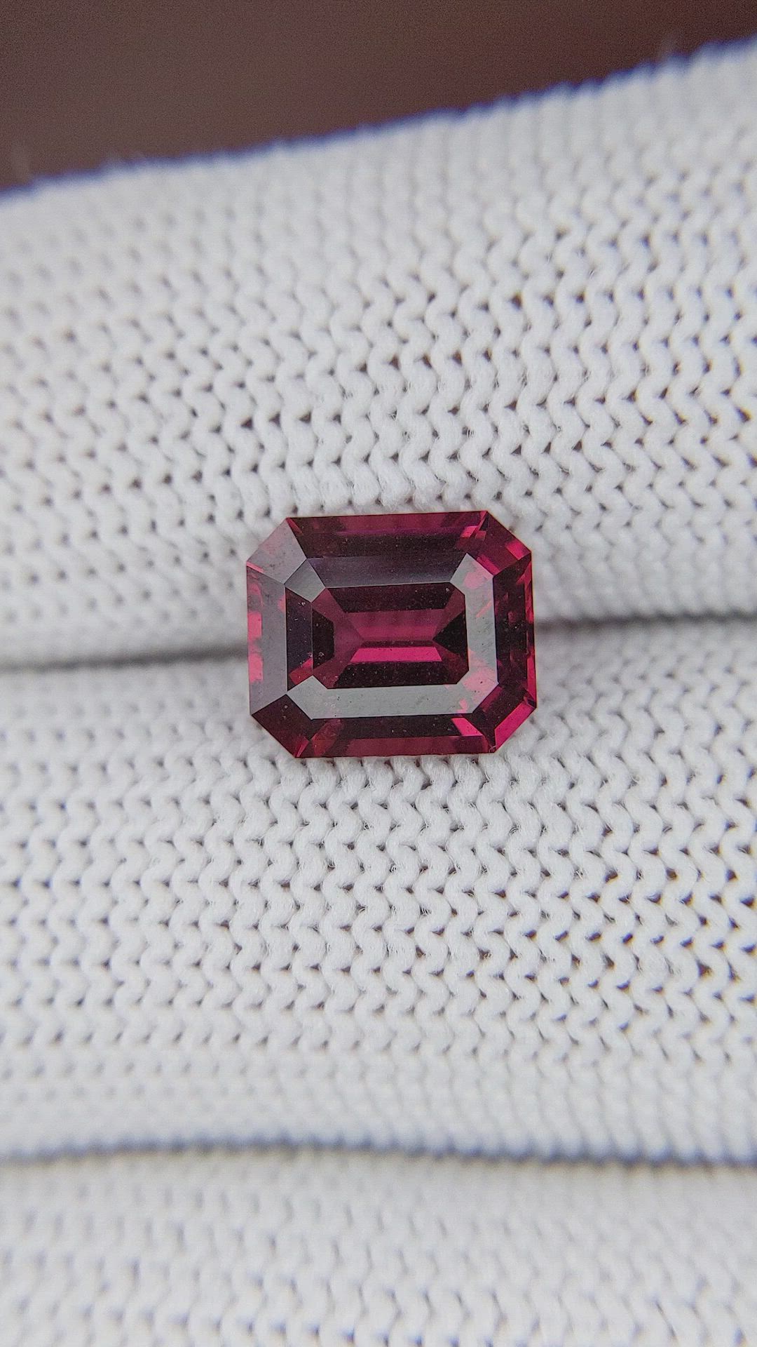 3.42 Ct. Reddish Pink Garnet from Tanzania Size Video