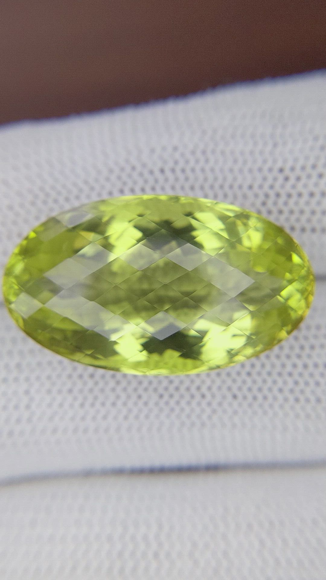 29.03 Ct. Yellowish Green Citrine from Ceylon (Sri Lanka) Size Video