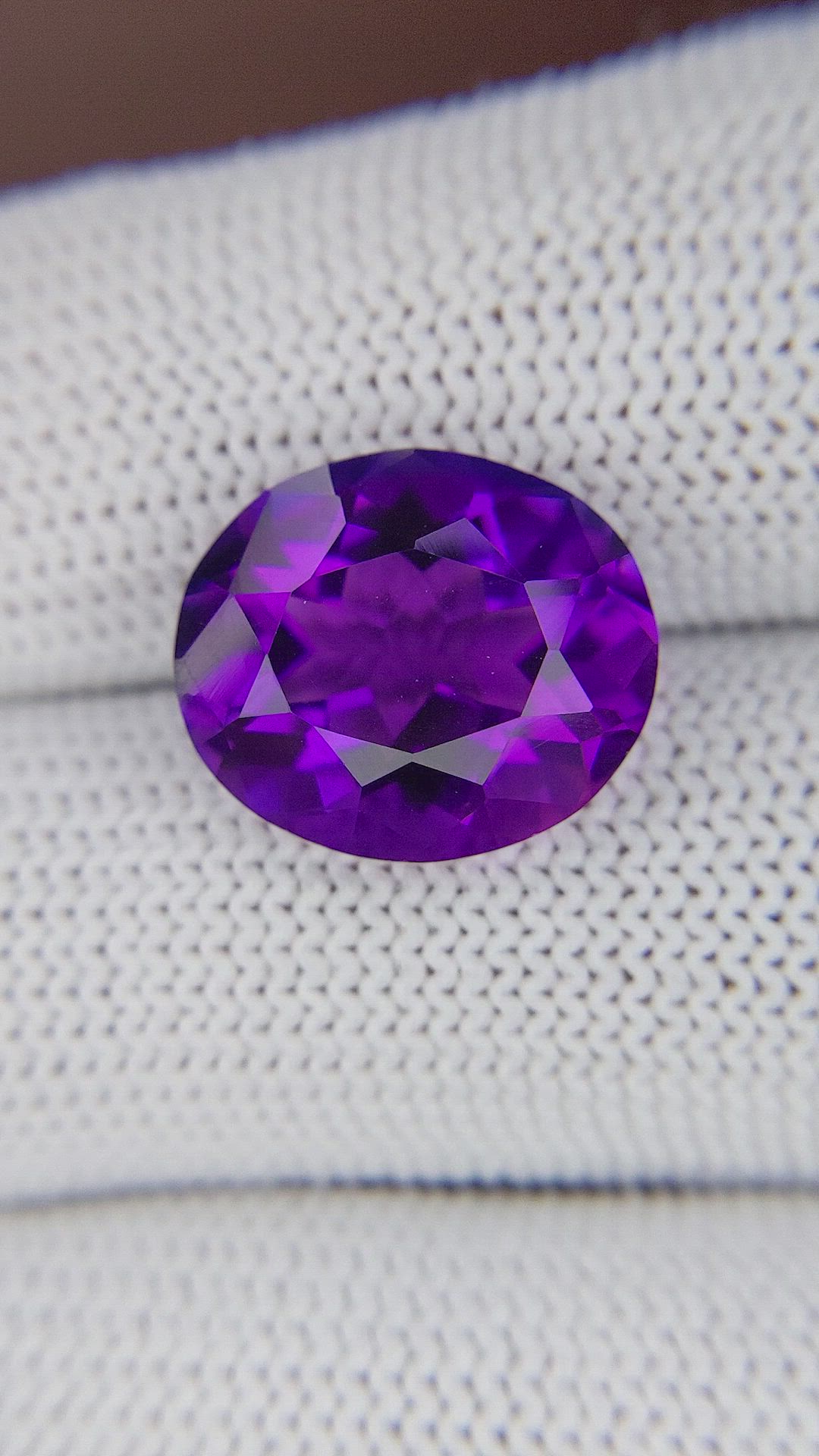 7.69 Ct. Bluish Purple Amethyst from Ceylon (Sri Lanka) Size Video