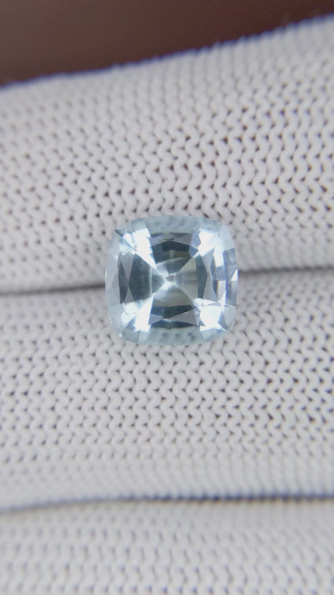 3.41 Ct. Blue Aquamarine from Ceylon (Sri Lanka) Size Video