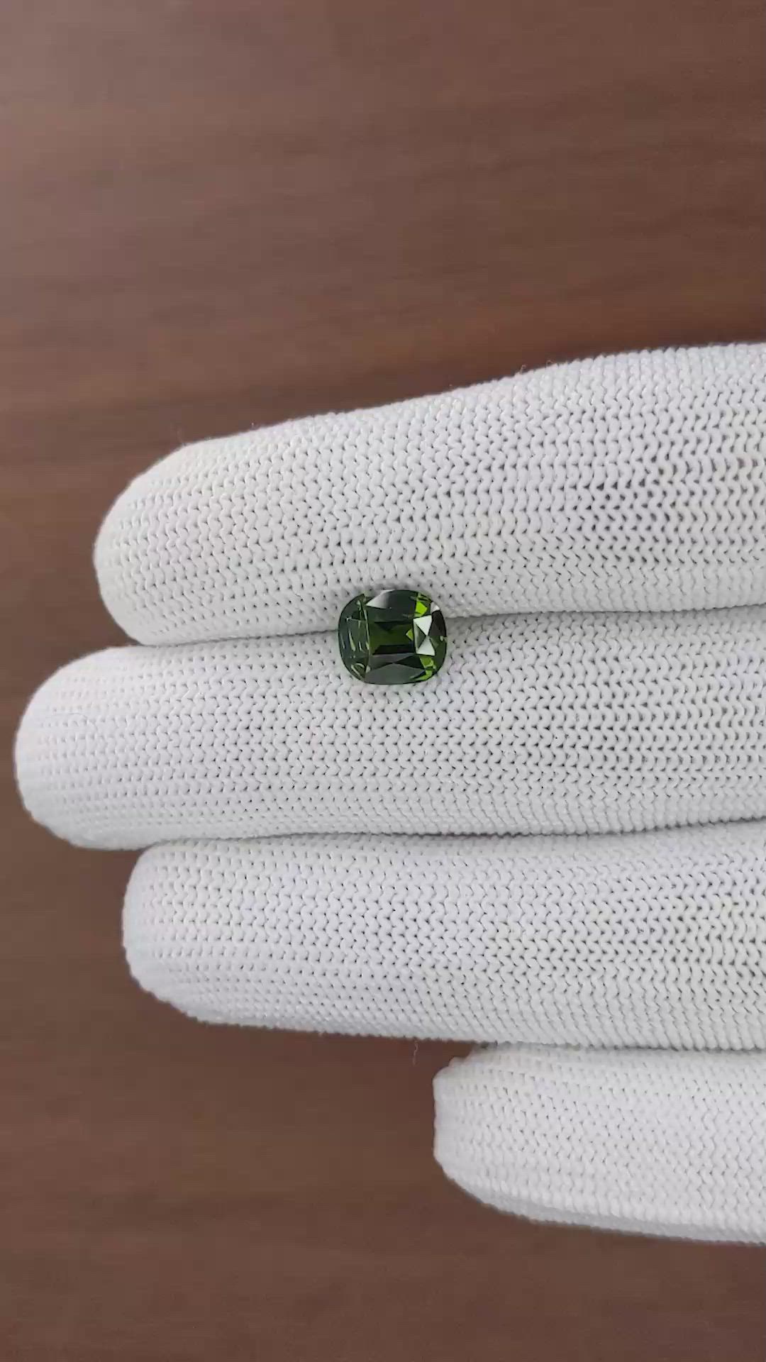 3.27 Ct. Green Zircon from Ceylon (Sri Lanka) Size Video