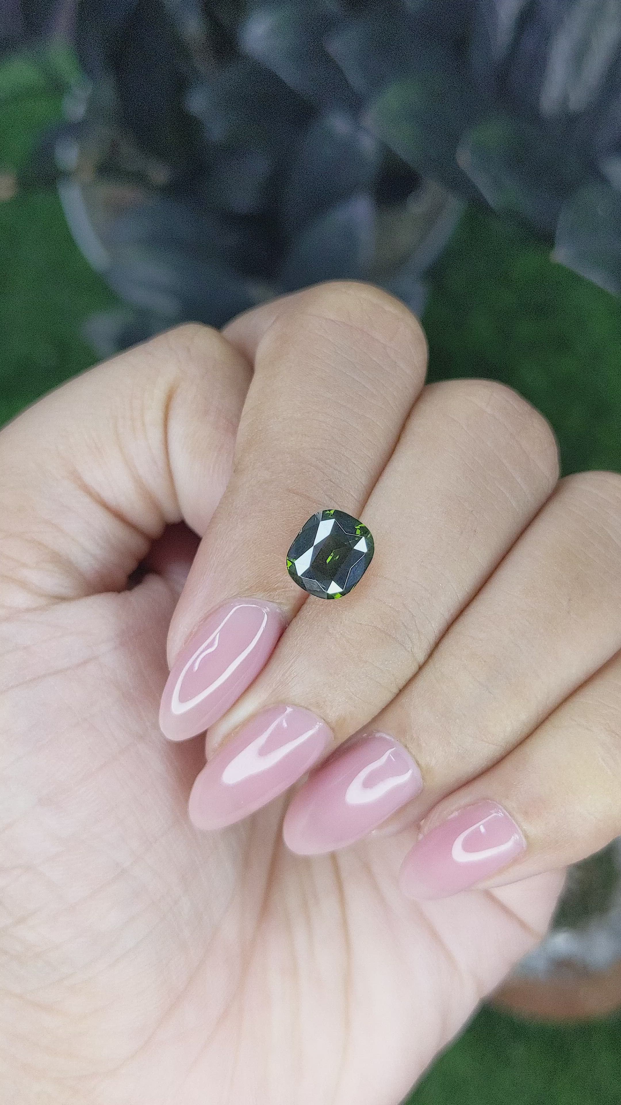 3.27 Ct. Green Zircon from Ceylon (Sri Lanka) Size Video