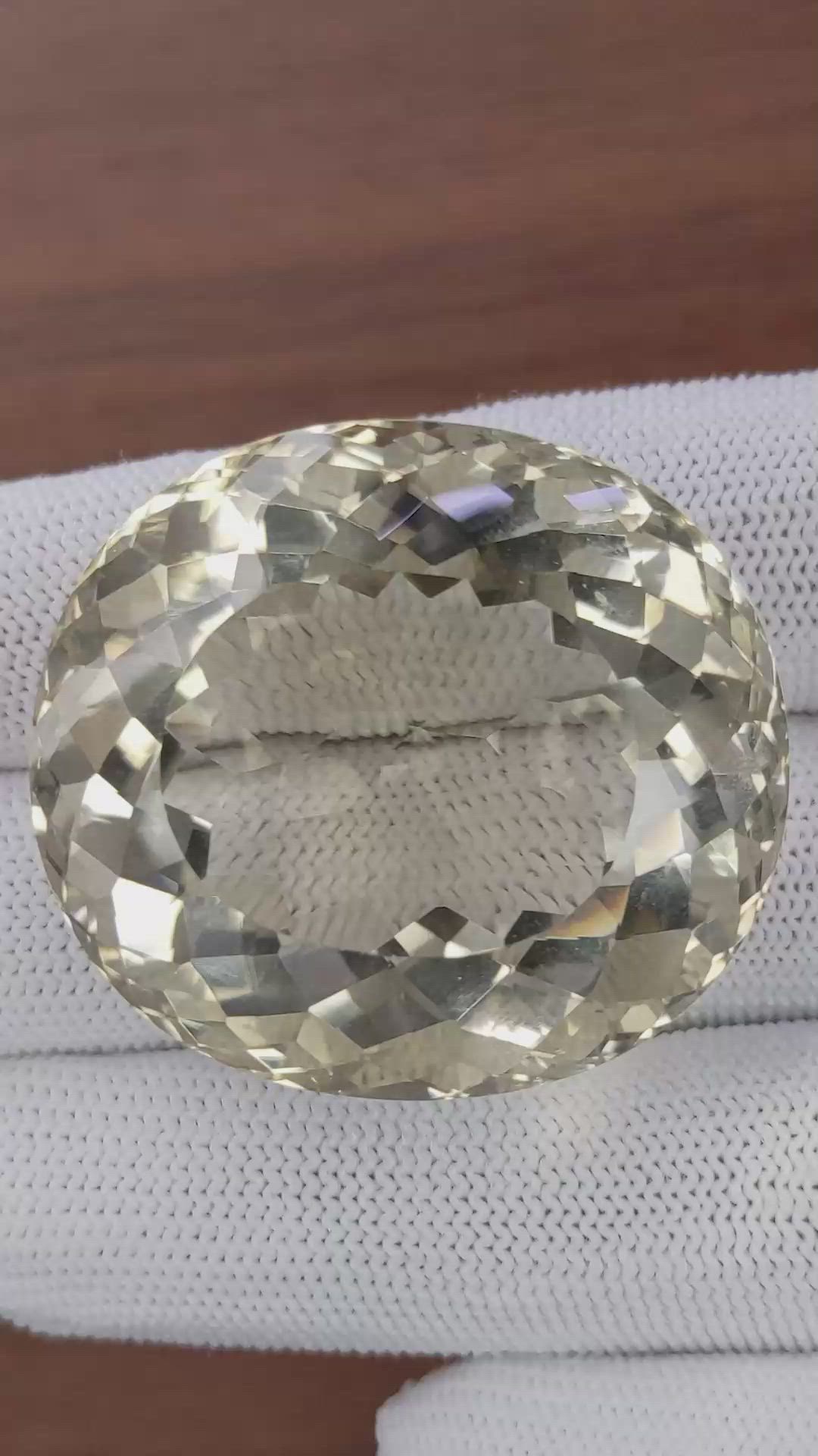 154.44 Ct. Brown Citrine from Ceylon (Sri Lanka) Size Video